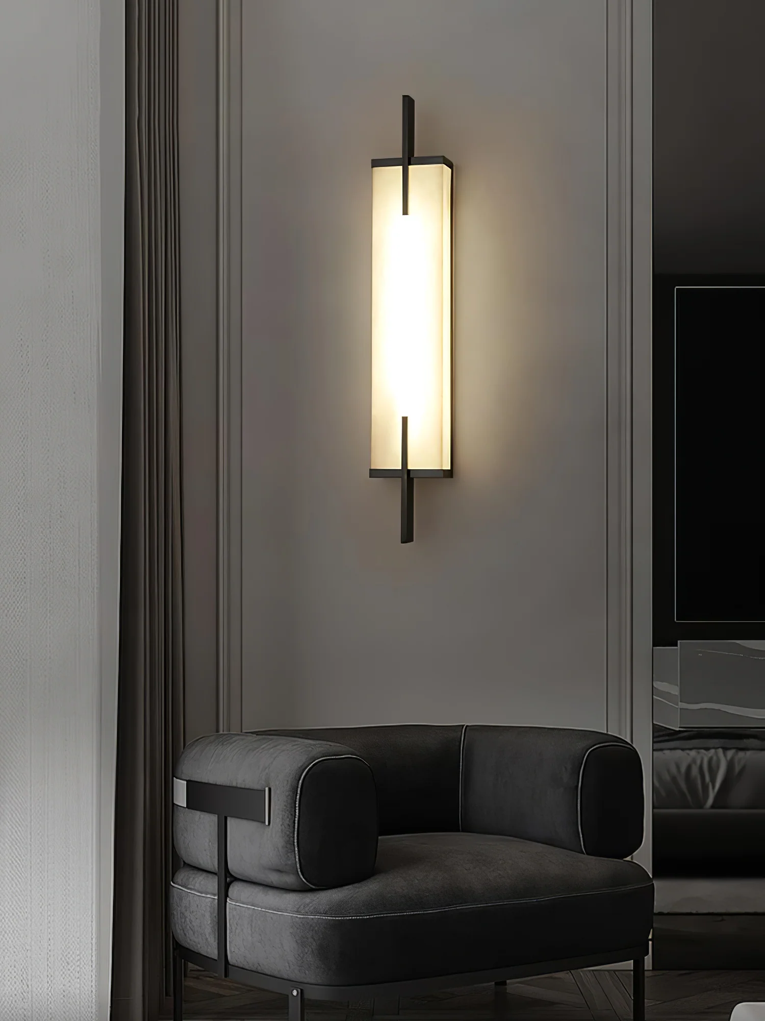 Calliope Alabaster Wall Sconce - Image 31