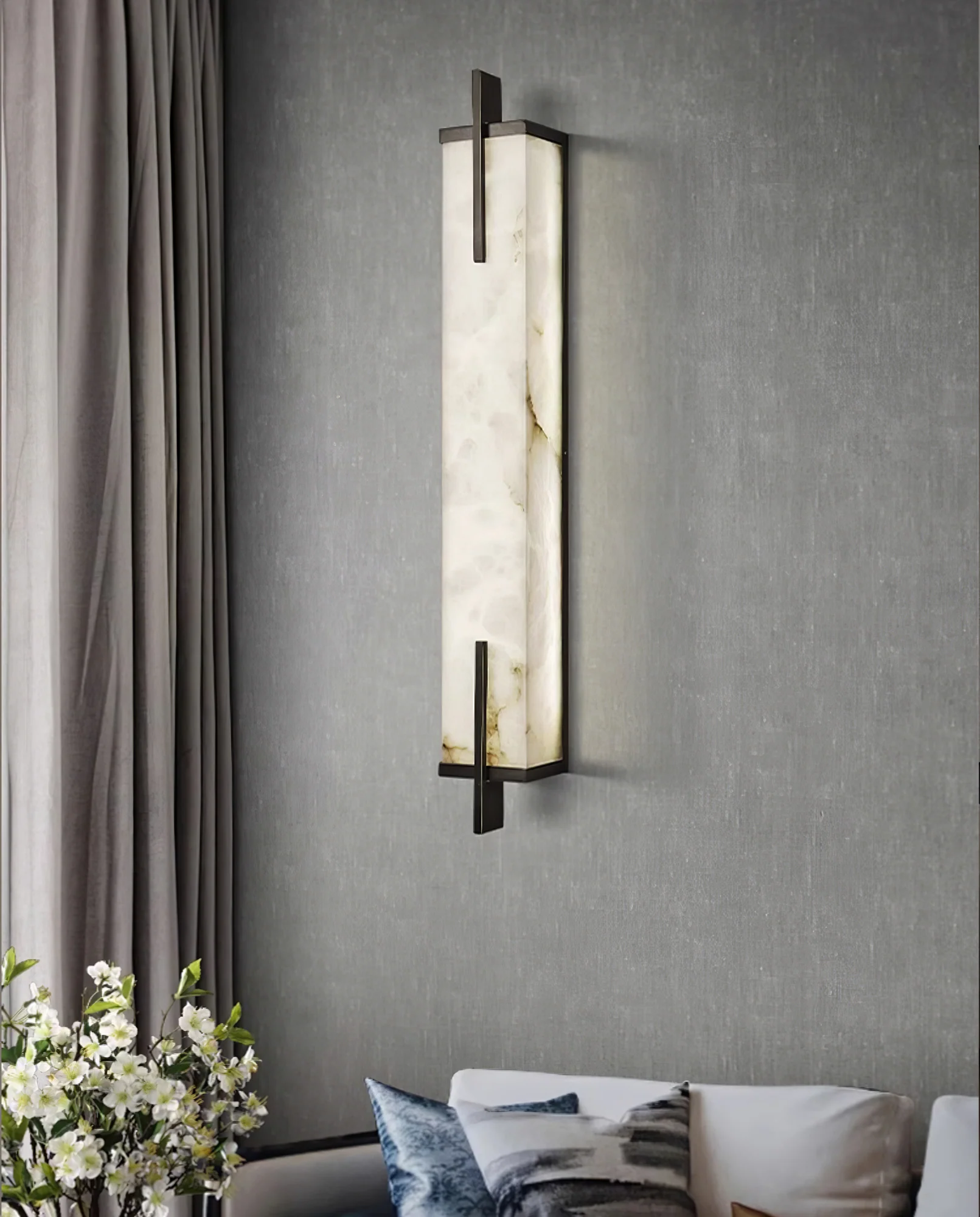 Calliope Alabaster Wall Sconce - Image 36