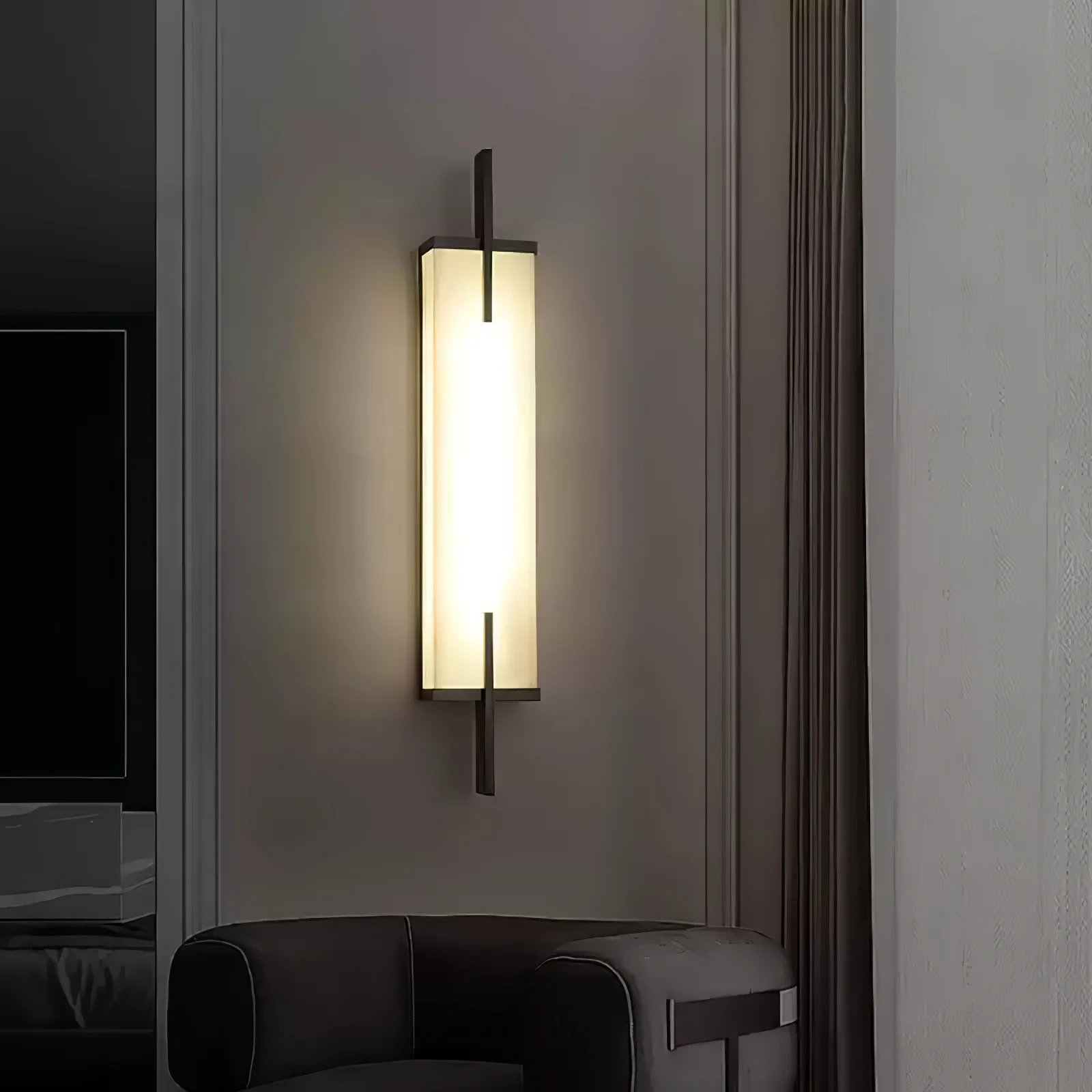 Calliope Alabaster Wall Sconce - Image 37