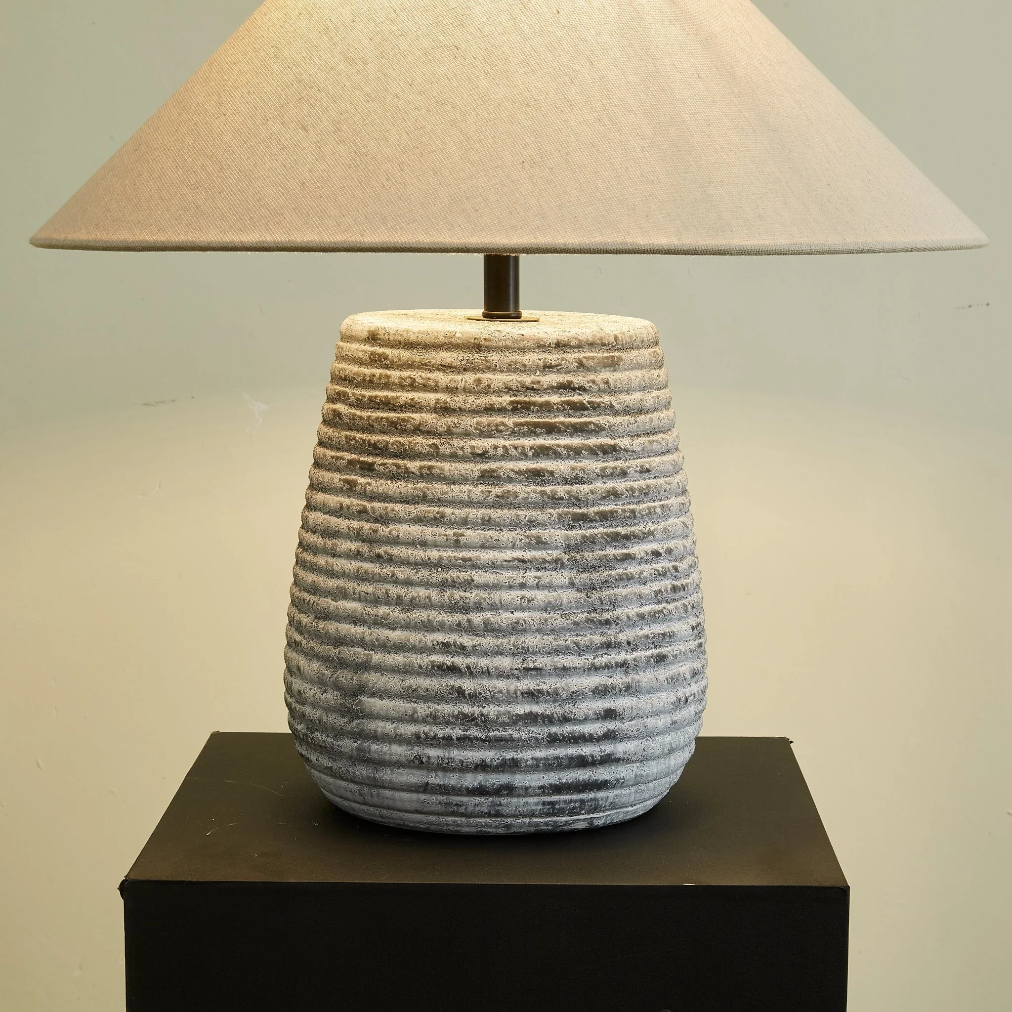Callisto Ribbed Ceramic Table Lamp - Image 16