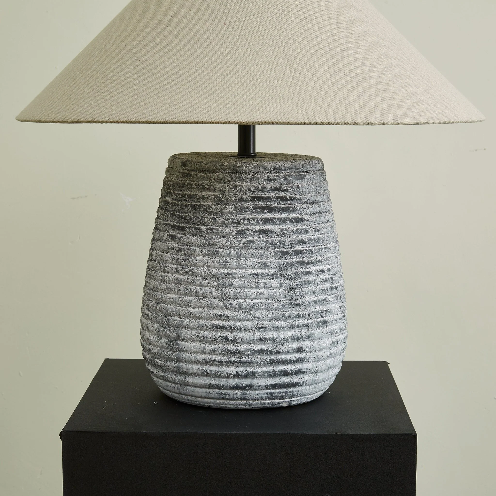 Callisto Ribbed Ceramic Table Lamp - Image 17
