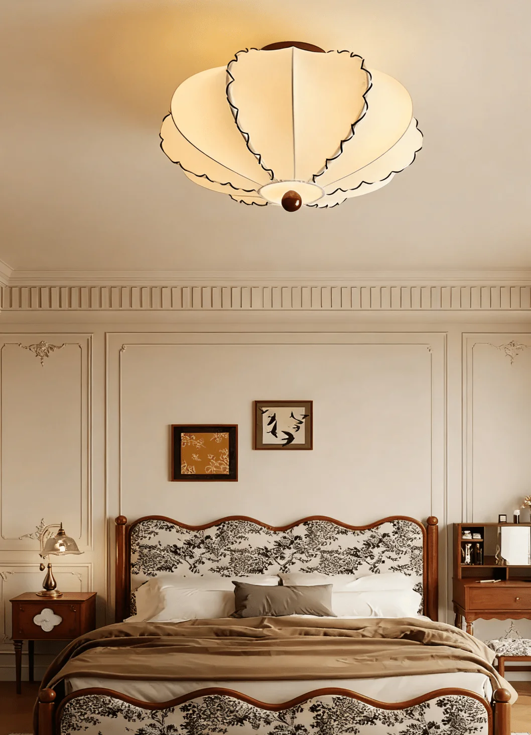 Calloped Edge Fabric Ceiling Light - Image 13
