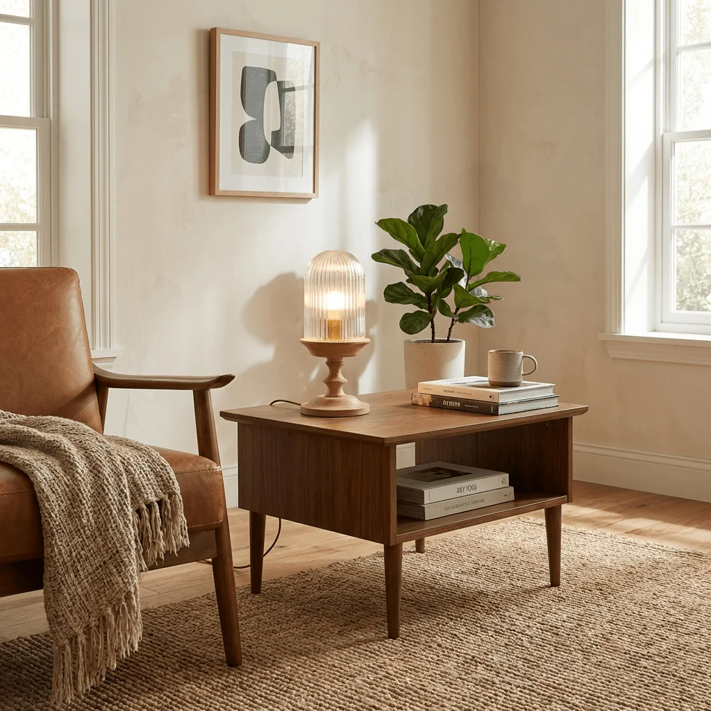 Calyra Ribbed Table Lamp - Image 3