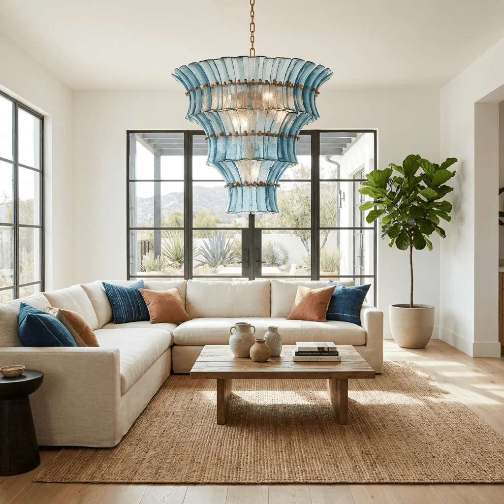 Calyra Tiered Glass Chandelier - Image 12