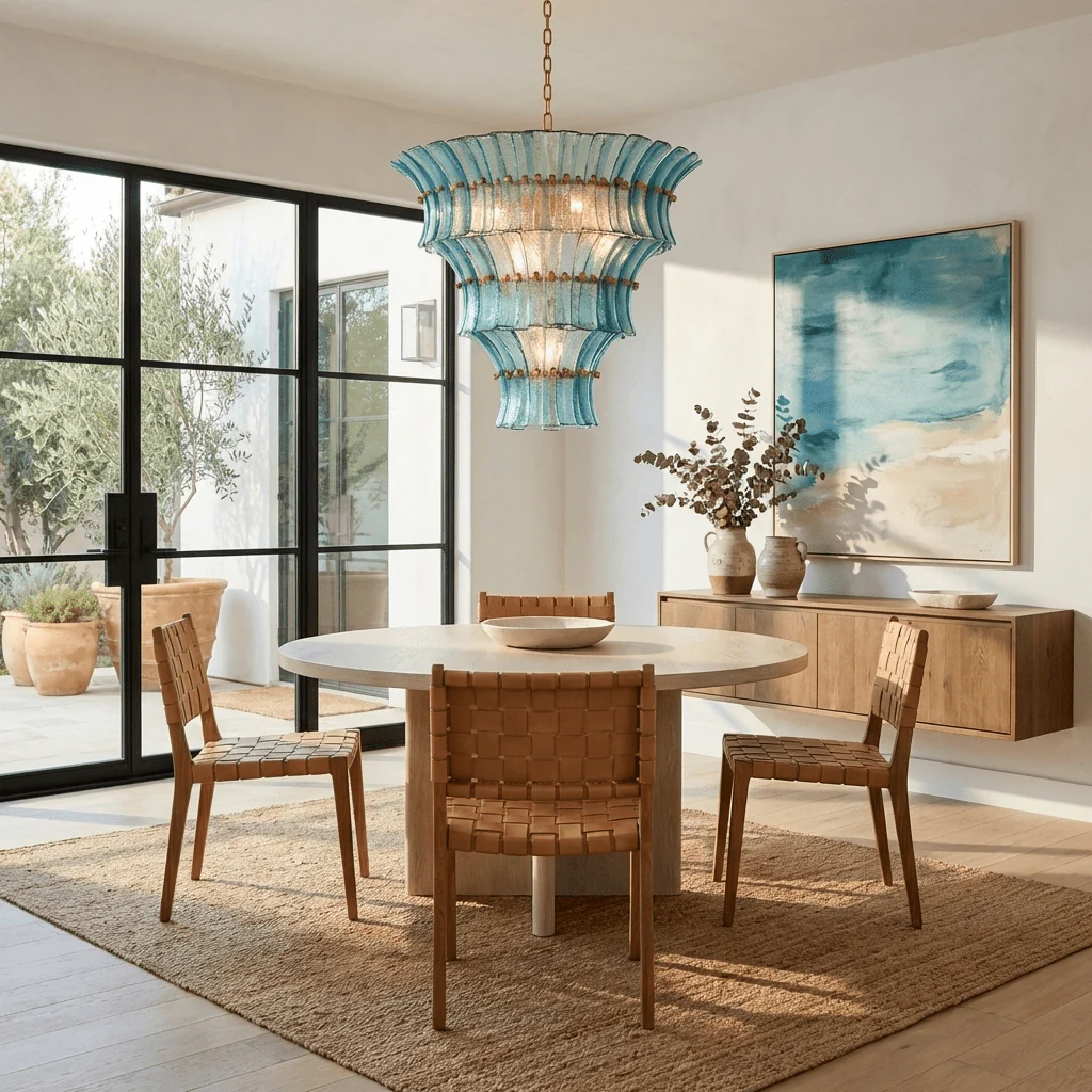 Calyra Tiered Glass Chandelier - Image 5