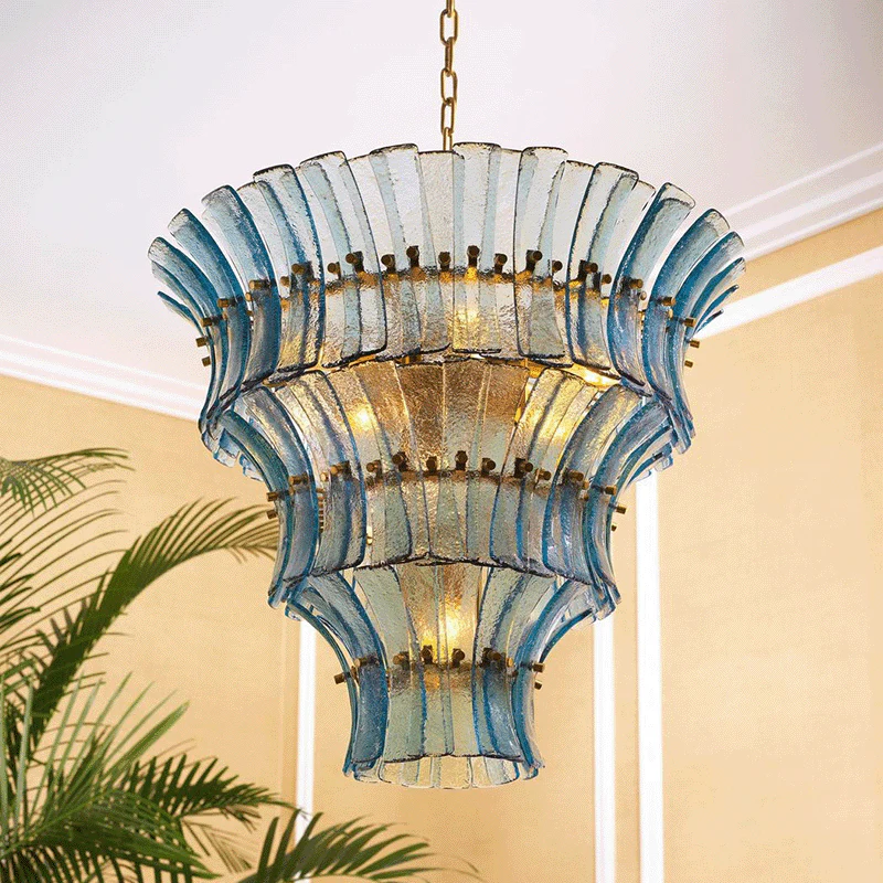 Calyra Tiered Glass Chandelier - Image 6