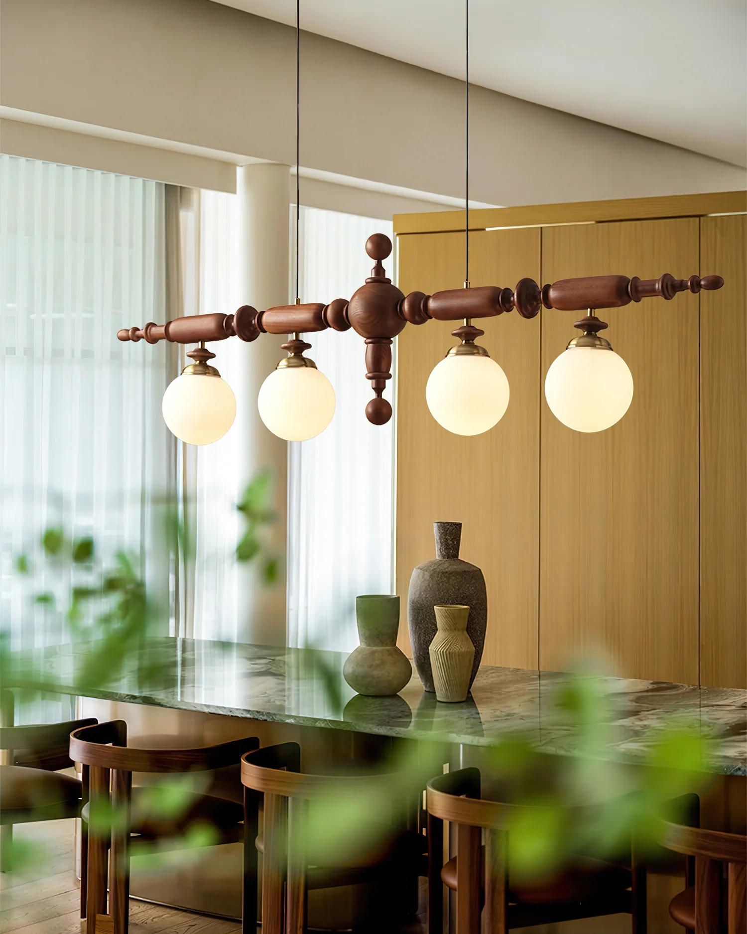 Cambridge Wooden Chandelier - Image 4