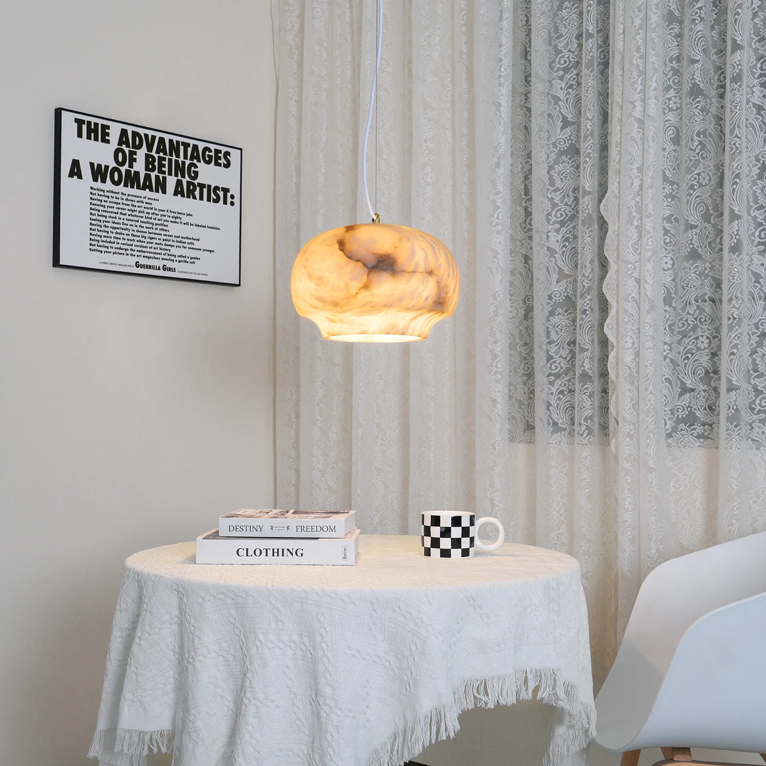 Camille Alabaster Pendant Lamp - Image 26