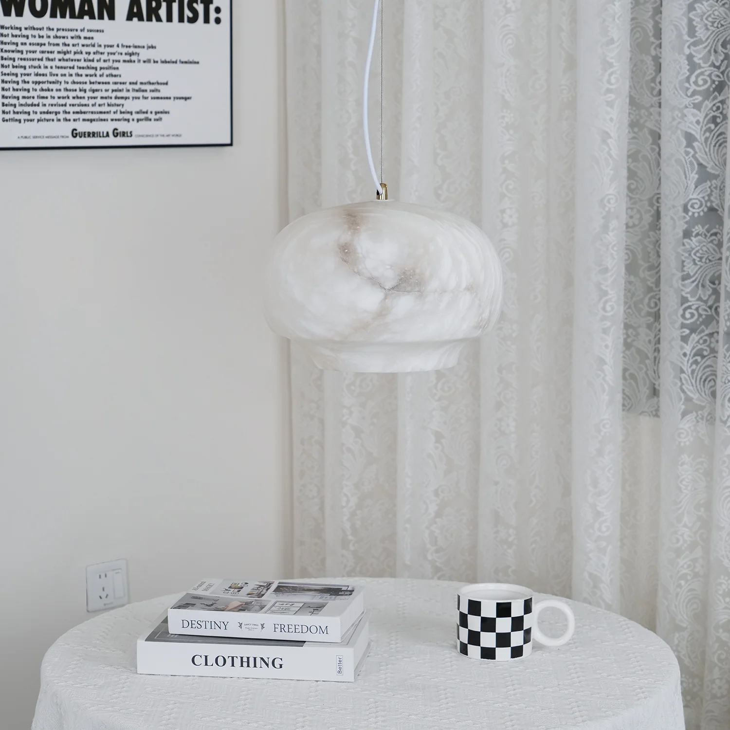 Camille Alabaster Pendant Lamp - Image 31