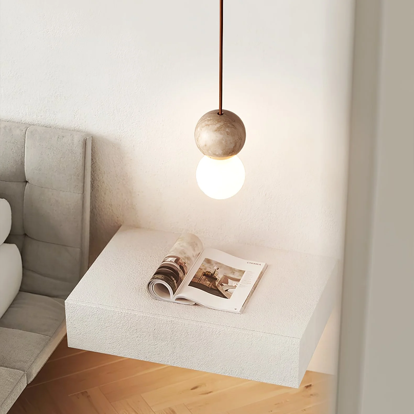 Camille Travertine Pendant Light - Image 17