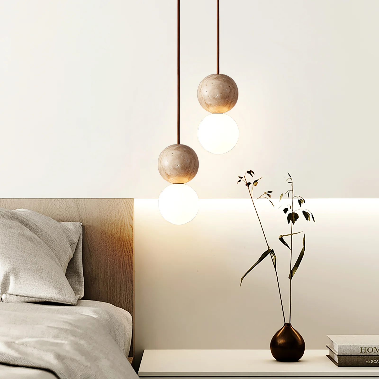 Camille Travertine Pendant Light - Image 19