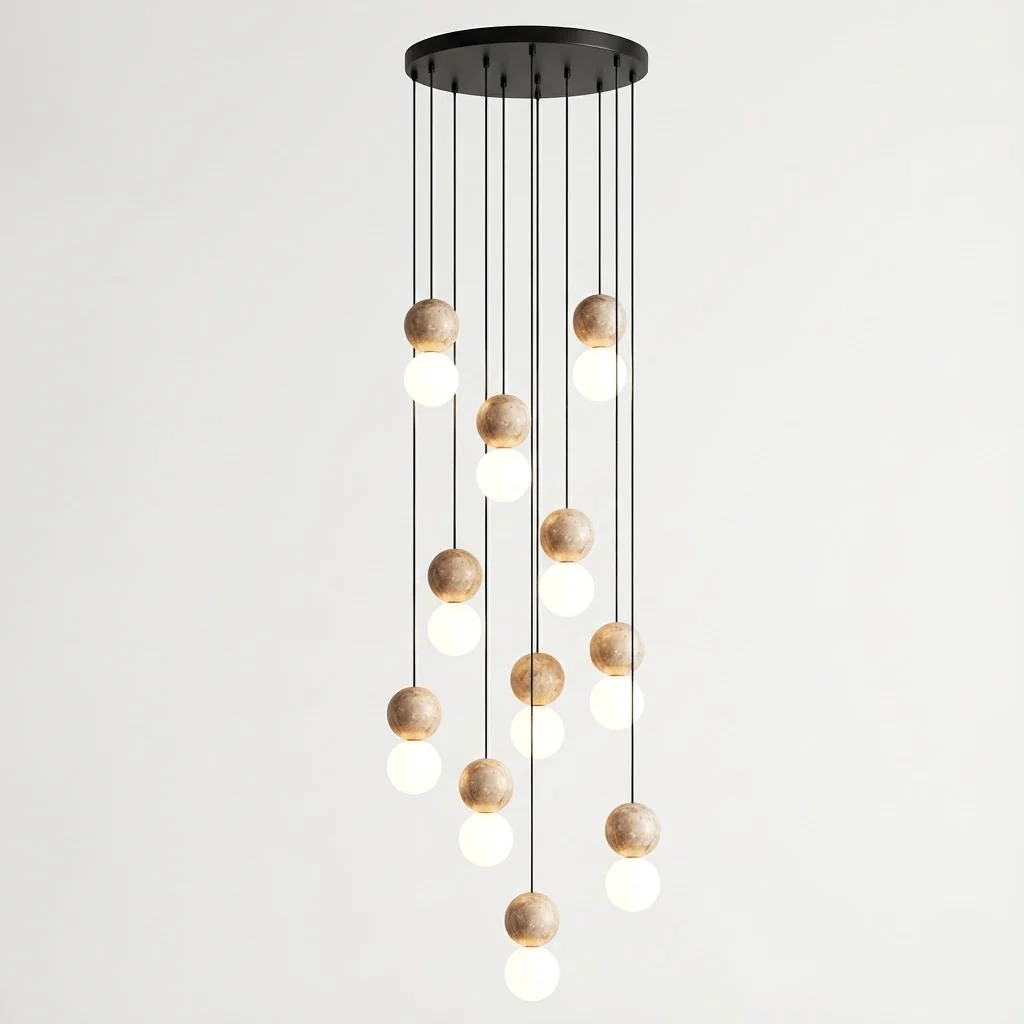 Camille Travertine Pendant Light - Image 31