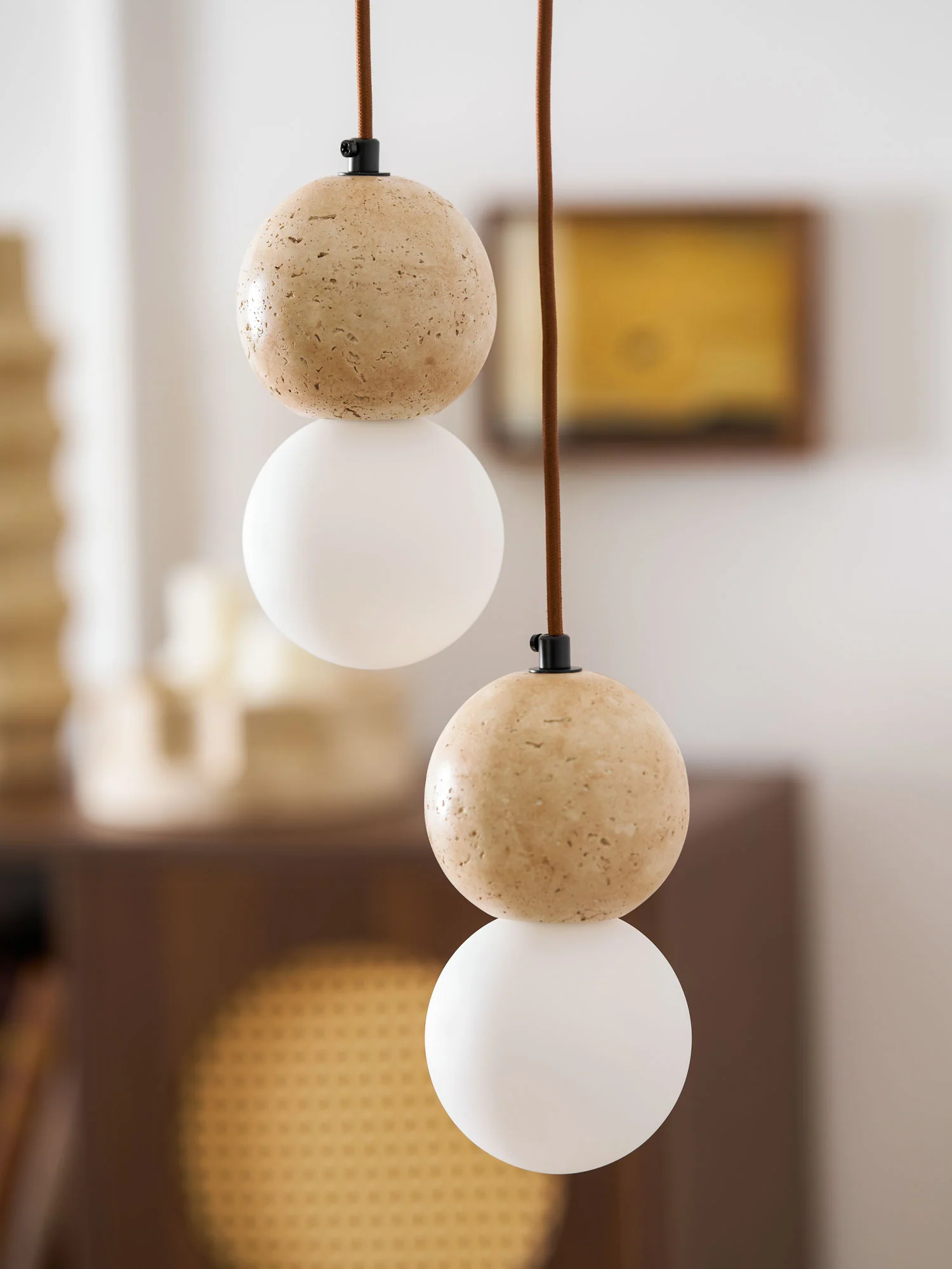 Camille Travertine Pendant Light - Image 43