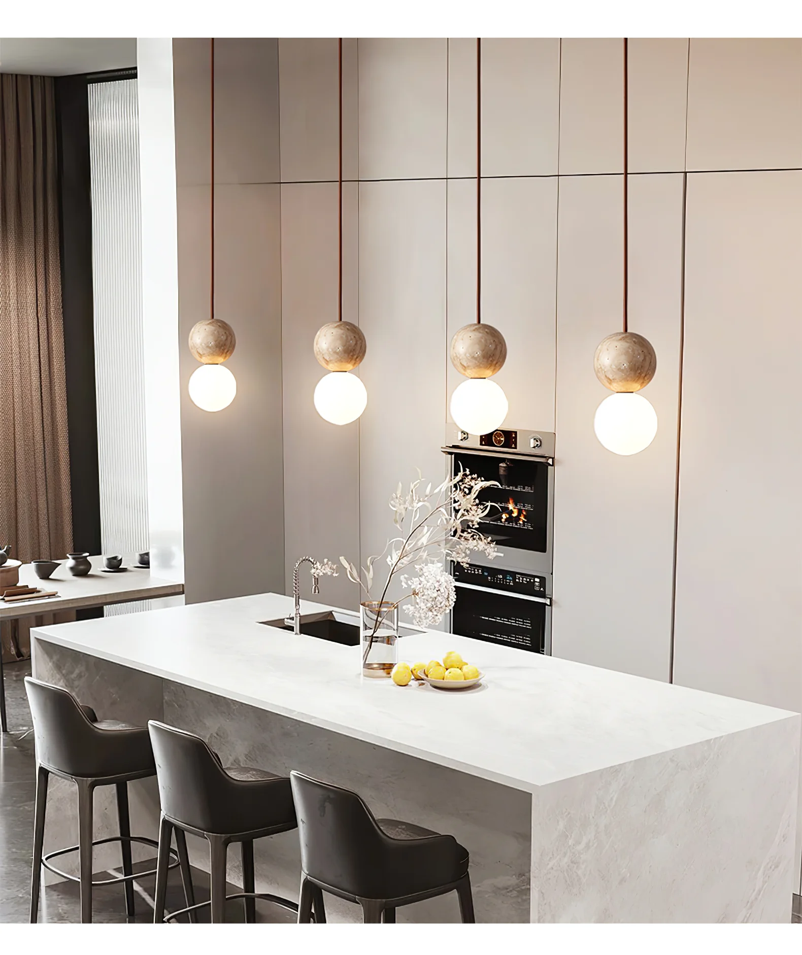 Camille Travertine Pendant Light - Image 5