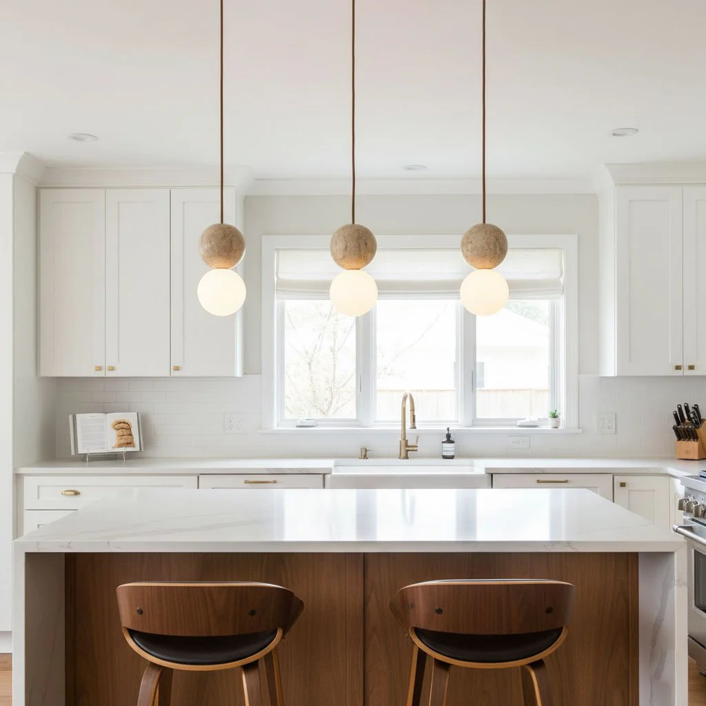 Camille Travertine Pendant Light - Image 7