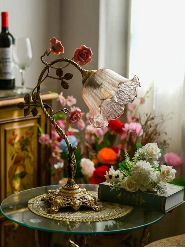 Campanella Vintage Rose Table Lamp - Image 10