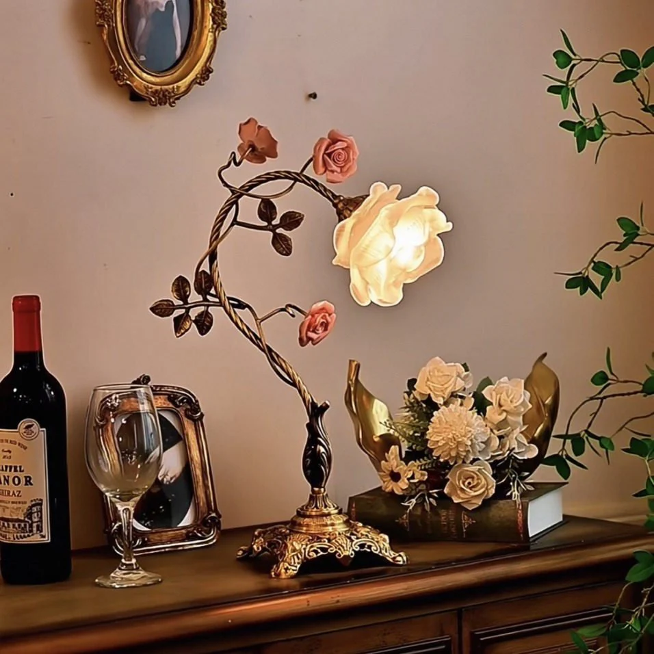 Campanella Vintage Rose Table Lamp - Image 19