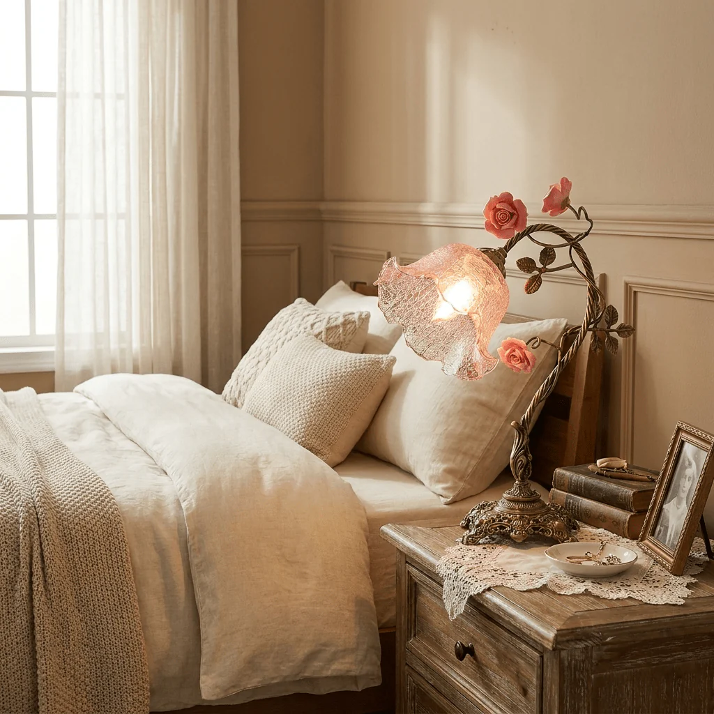 Campanella Vintage Rose Table Lamp - Image 5