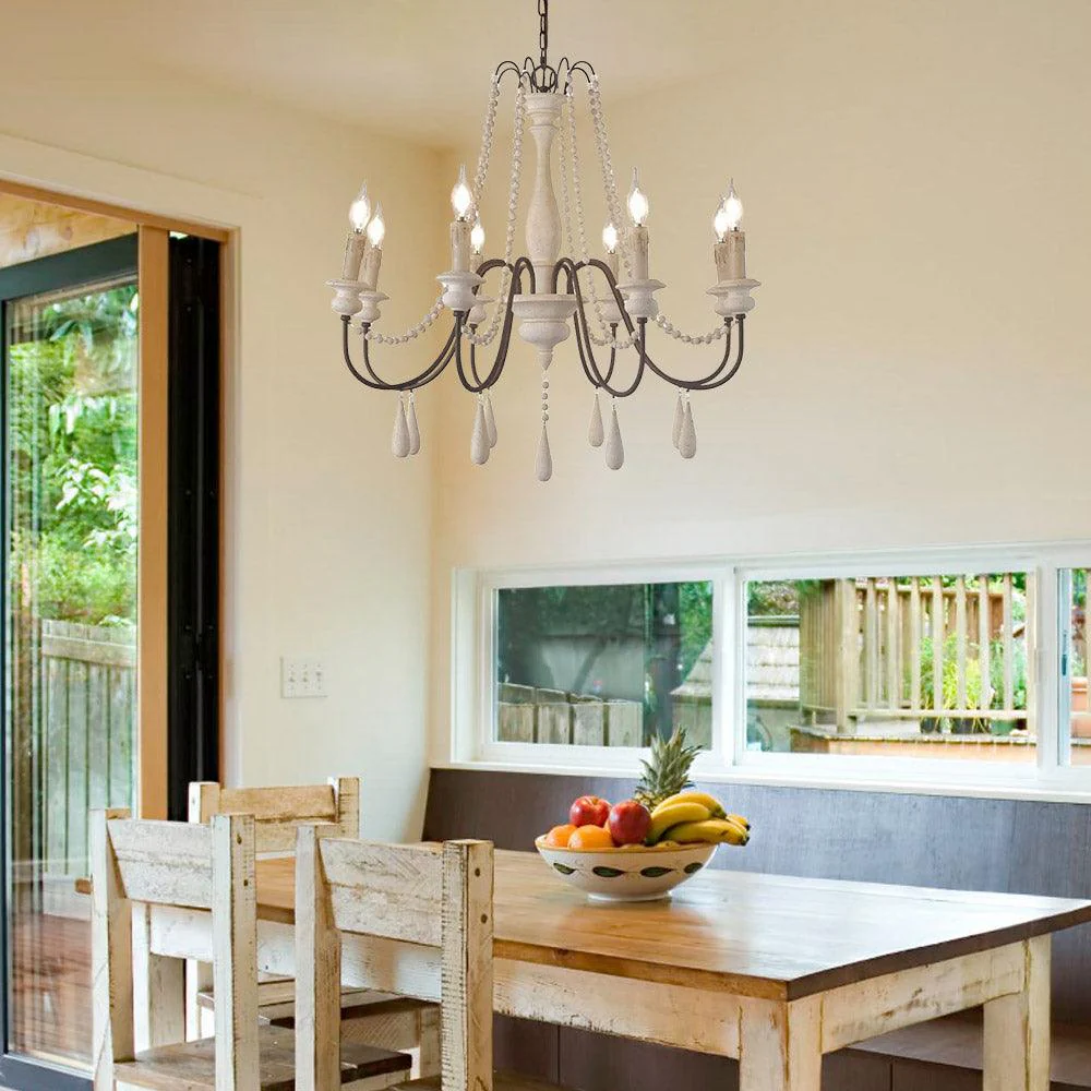 Candle Style Beaded Chandelier - Image 12