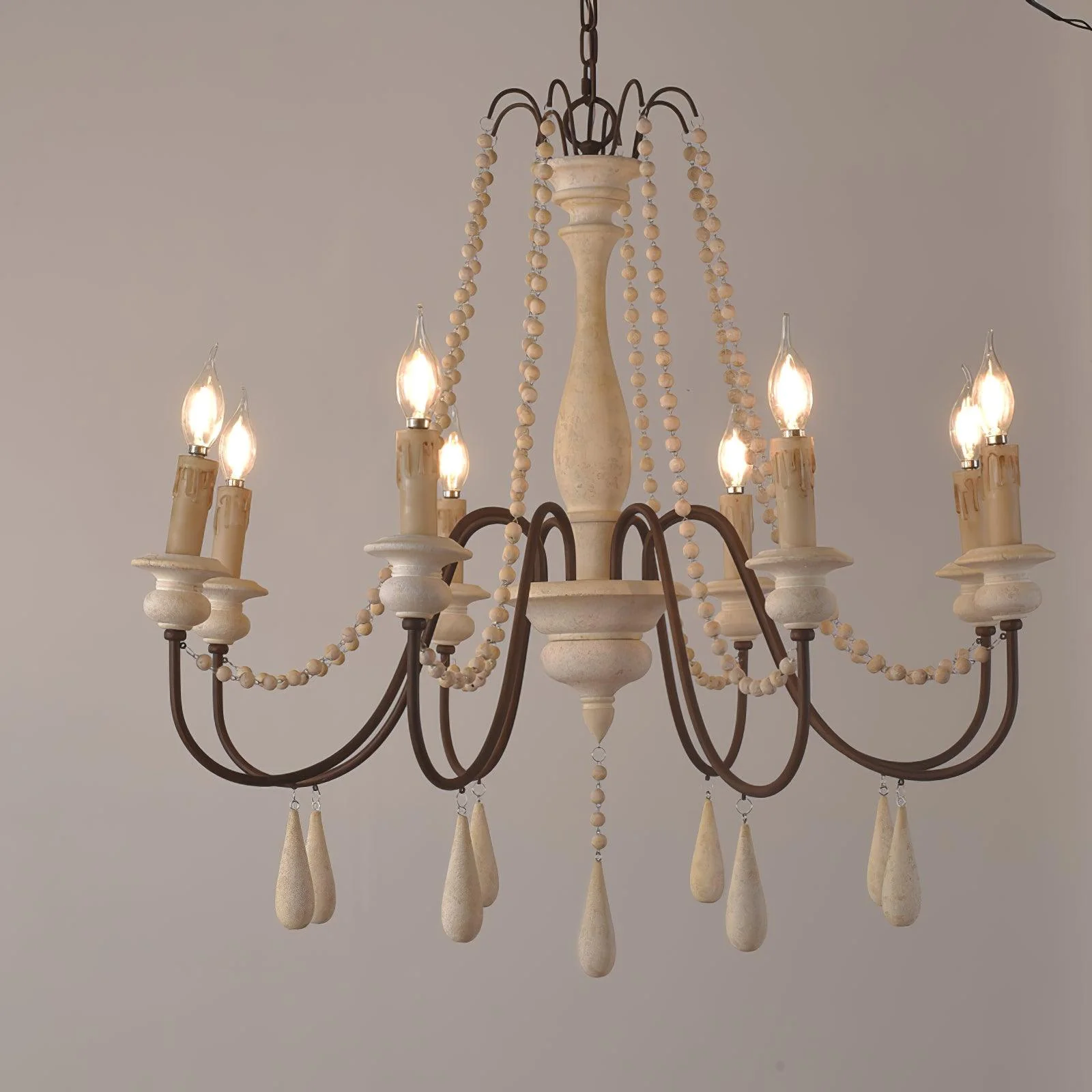 Candle Style Beaded Chandelier - Image 18