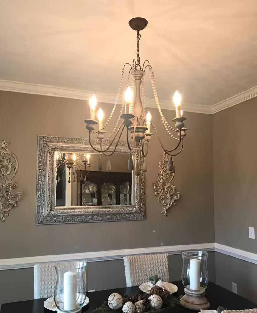 Candle Style Beaded Chandelier - Image 23