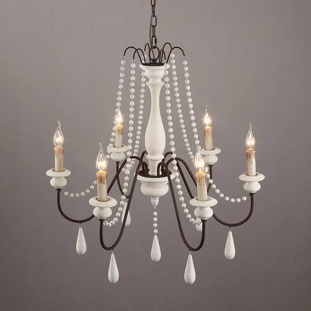 Candle Style Beaded Chandelier - Image 35