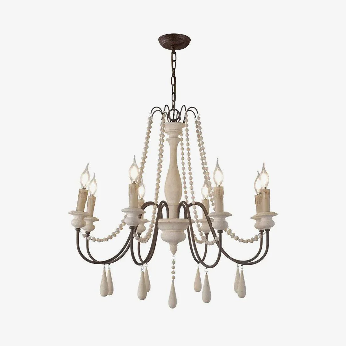 Candle Style Beaded Chandelier - Image 6