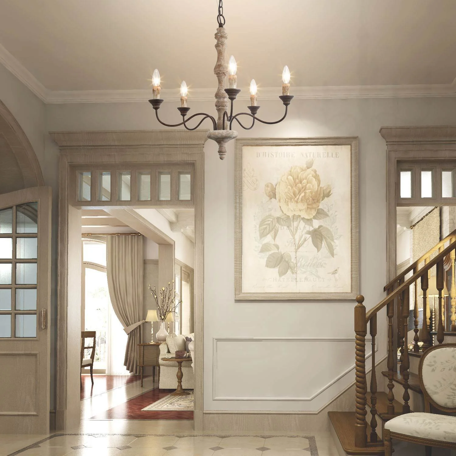Candlestick Farmhouse chandelier - Image 19