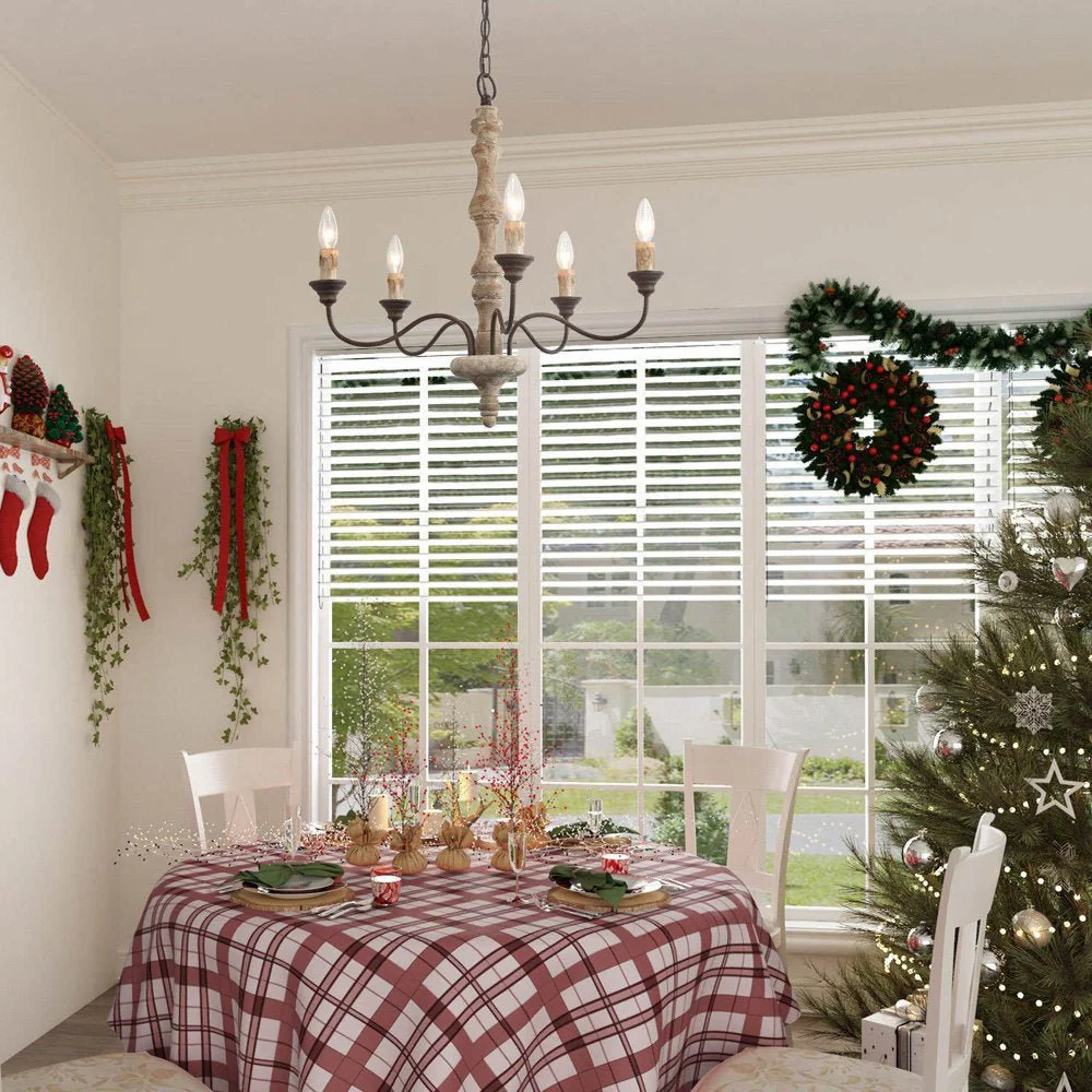 Candlestick Farmhouse chandelier - Image 25