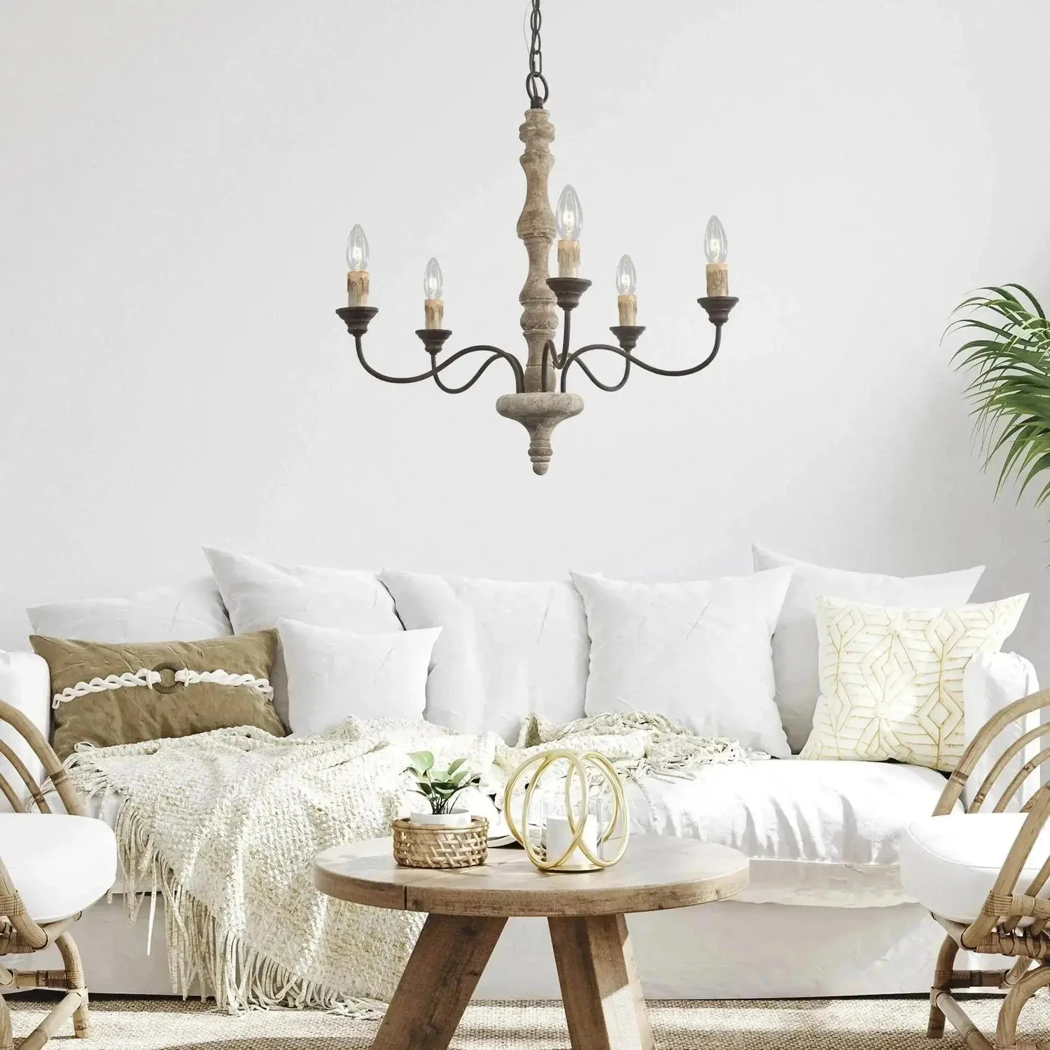 Candlestick Farmhouse chandelier - Image 35