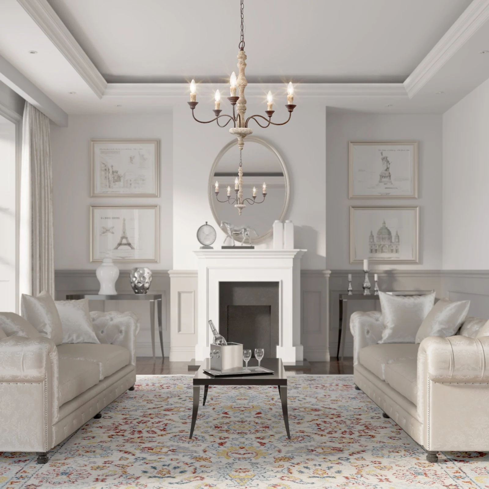 Candlestick Farmhouse chandelier - Image 37