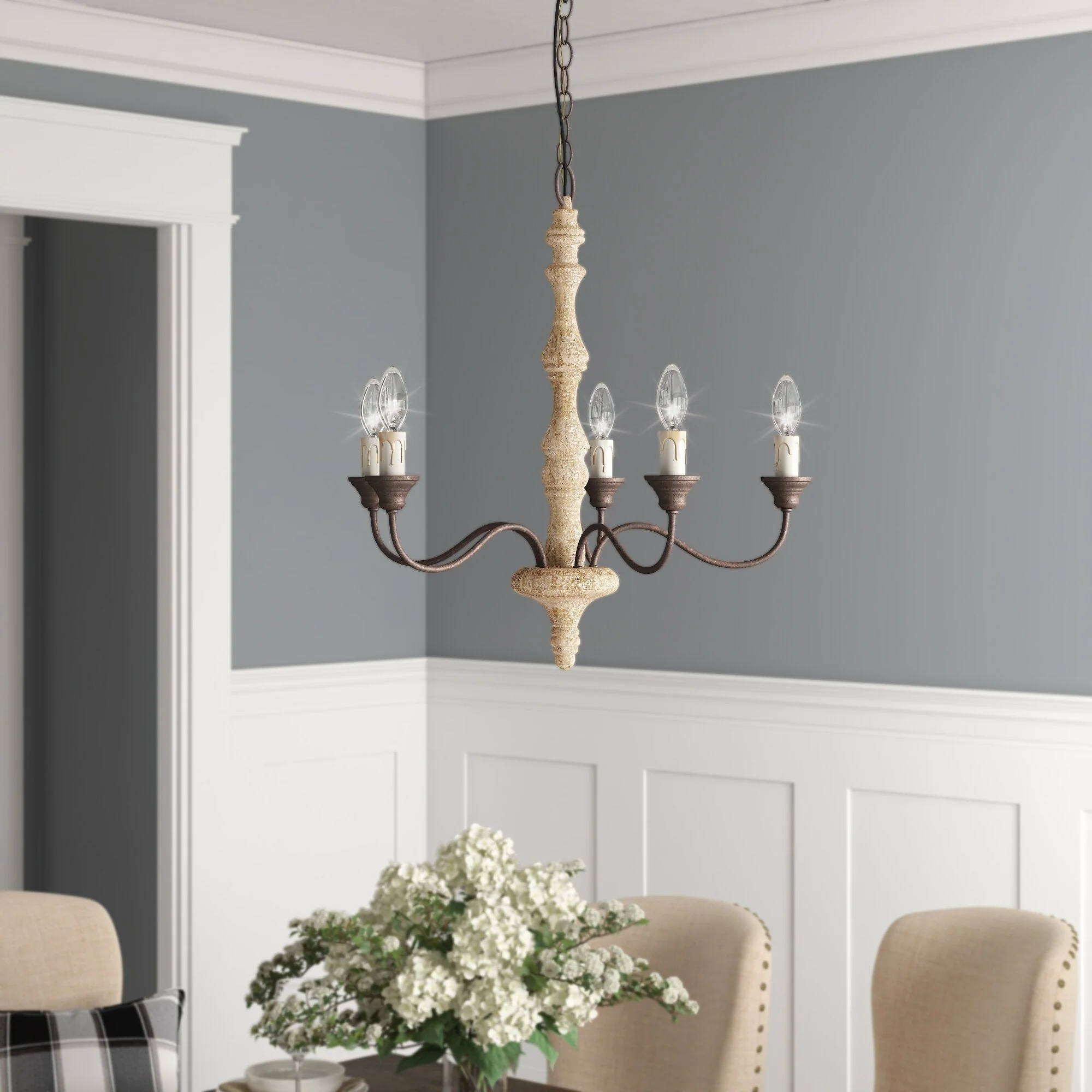 Candlestick Farmhouse chandelier - Image 39