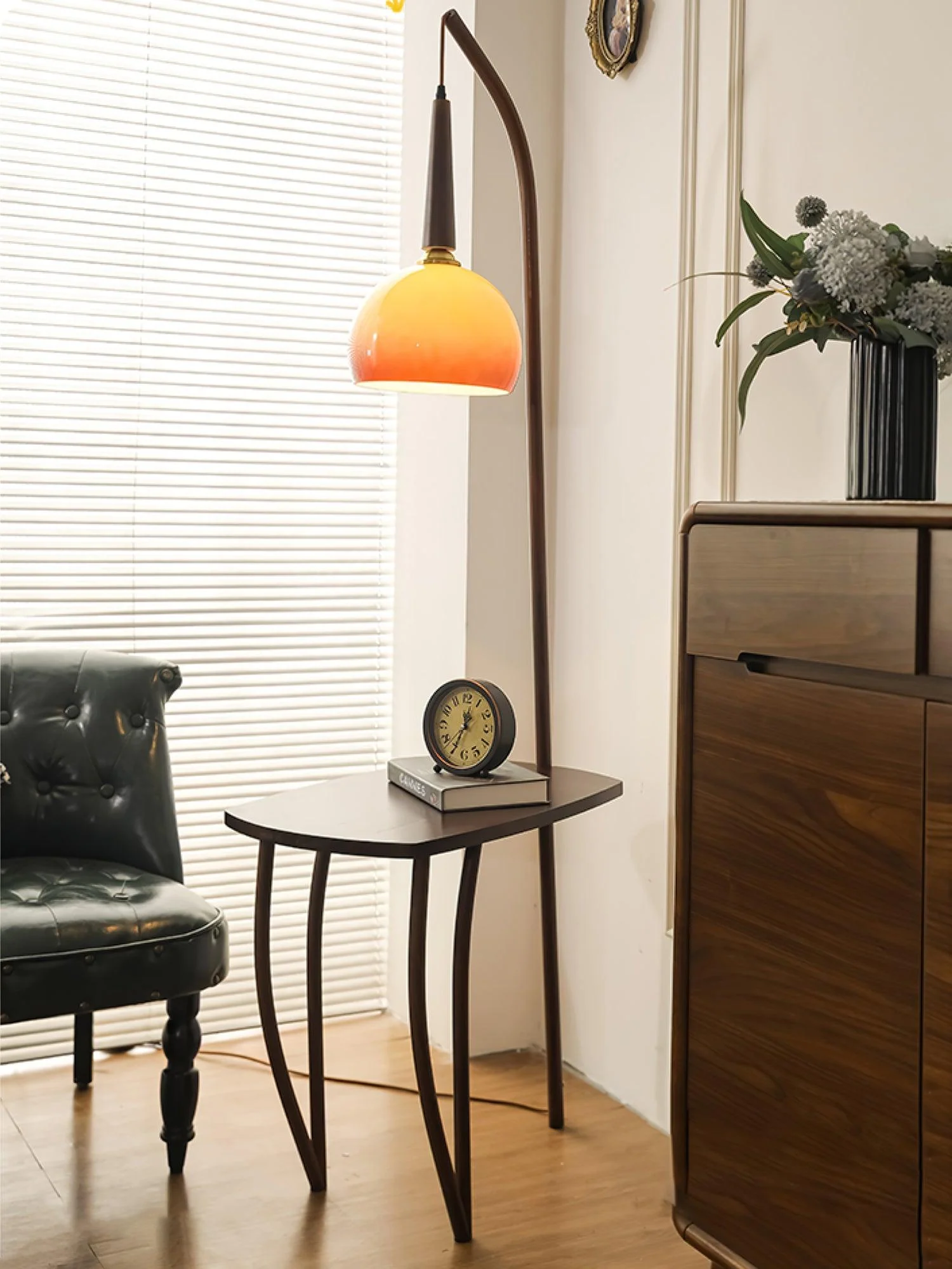 Cantilever Wood Accent Floor Lamp - Image 31