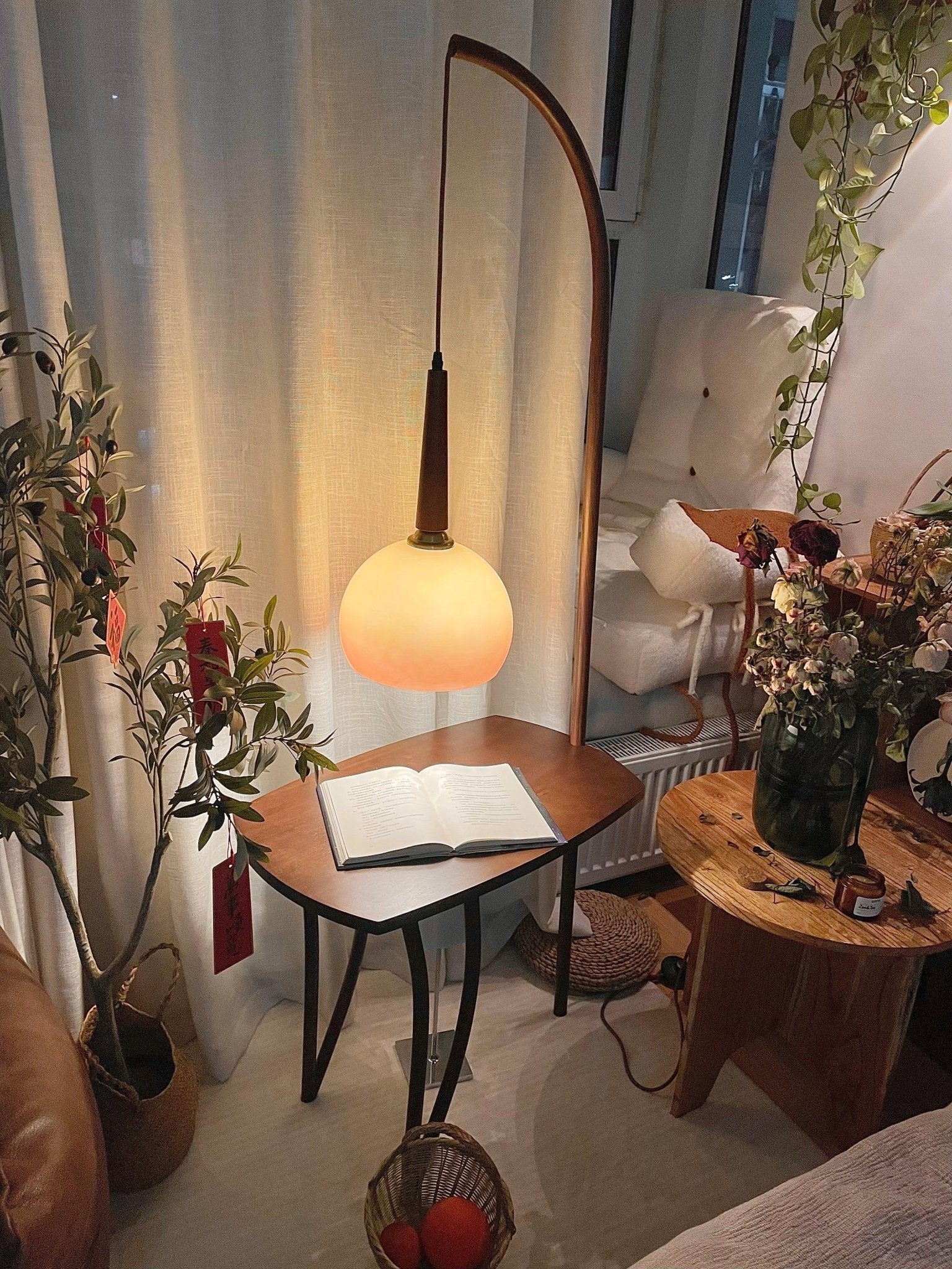 Cantilever Wood Accent Floor Lamp - Image 33