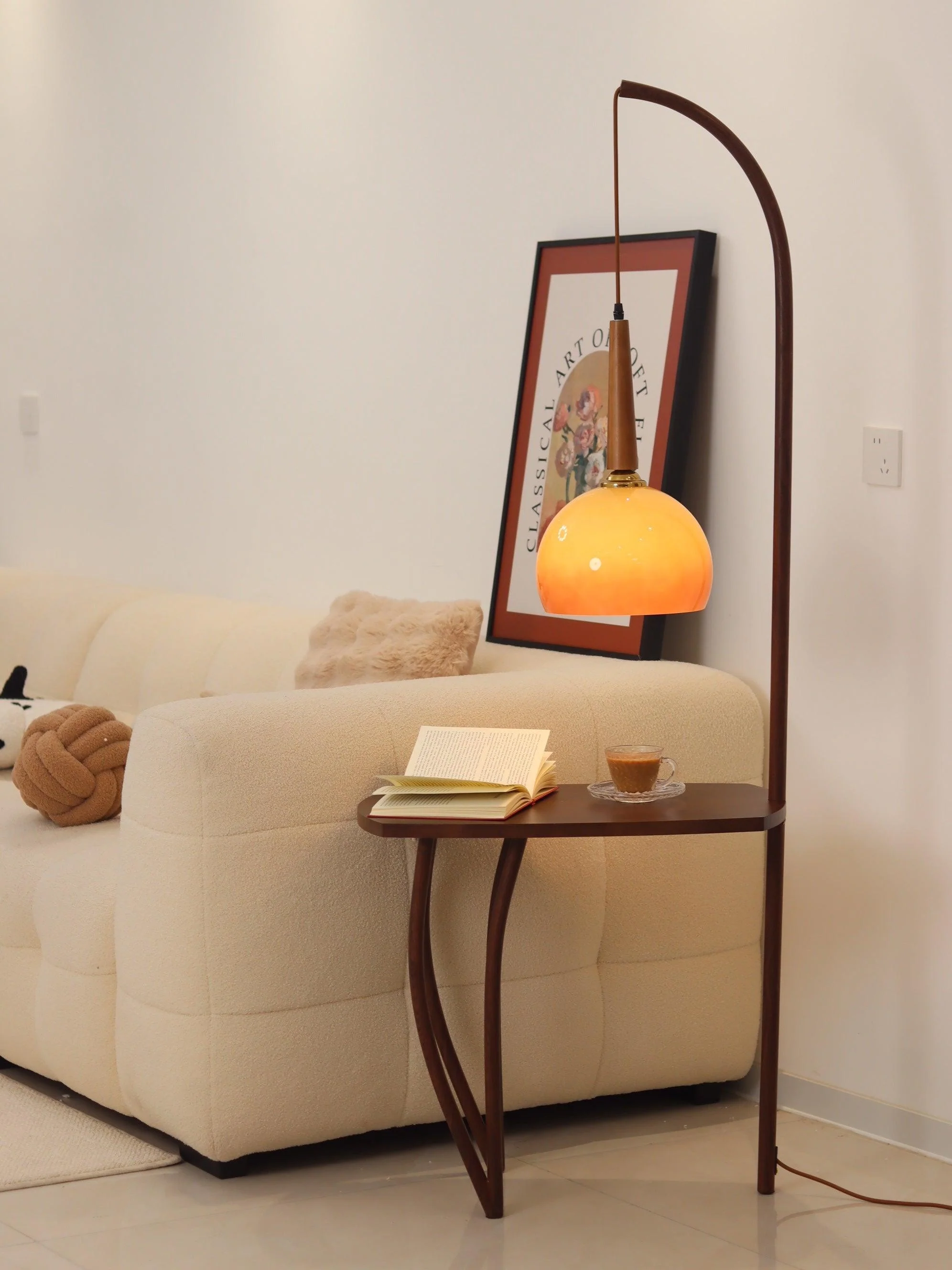 Cantilever Wood Accent Floor Lamp - Image 41