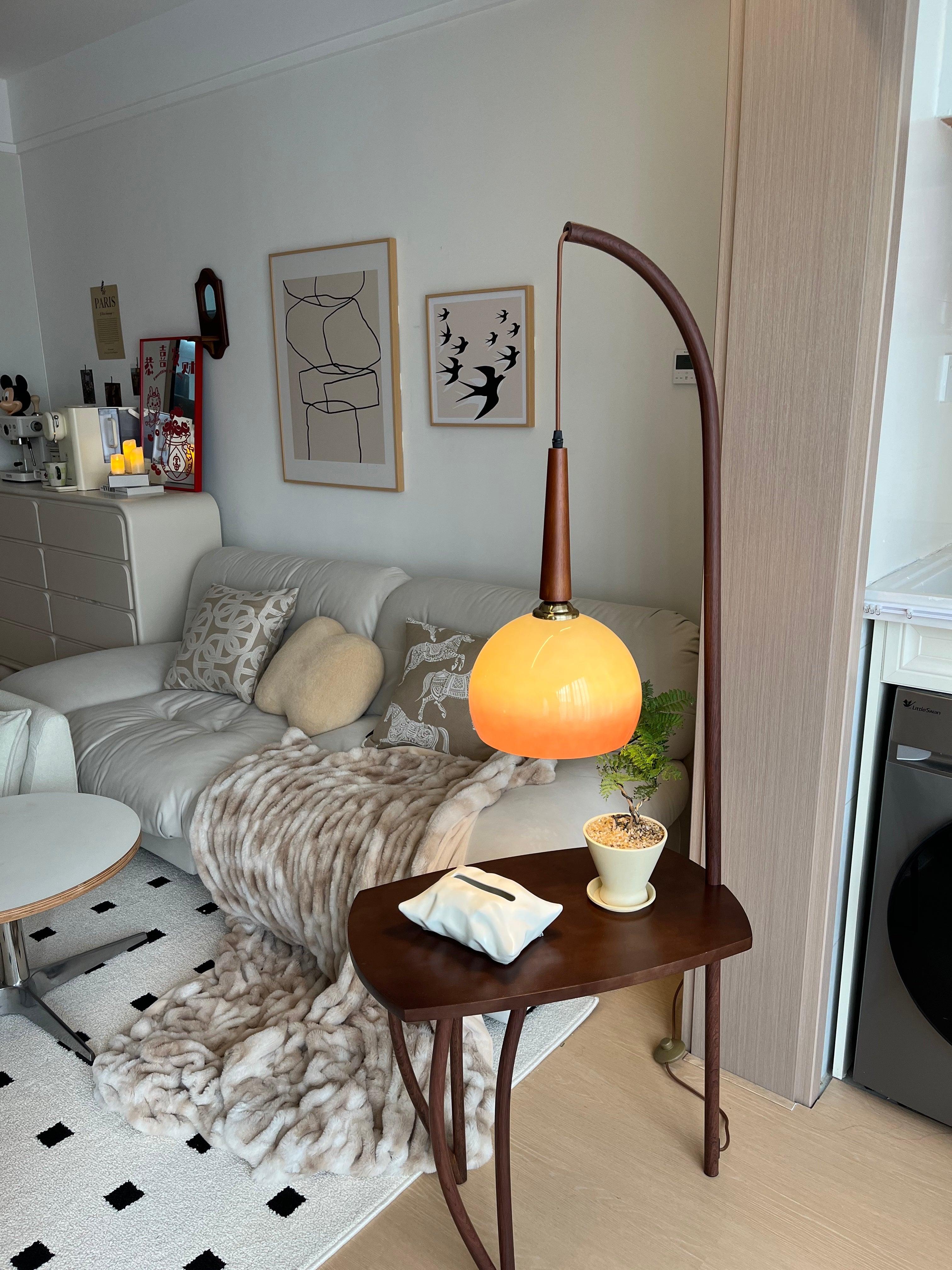 Cantilever Wood Accent Floor Lamp - Image 47