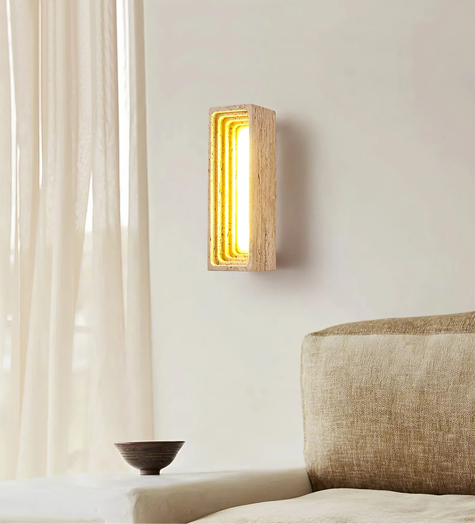 Canyon Travertine Wall Sconce - Image 10