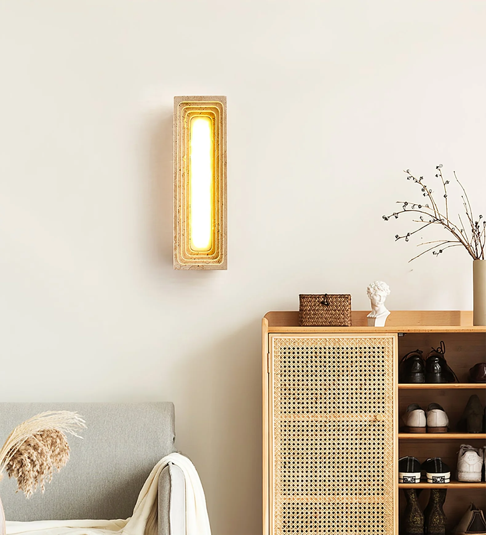 Canyon Travertine Wall Sconce - Image 18