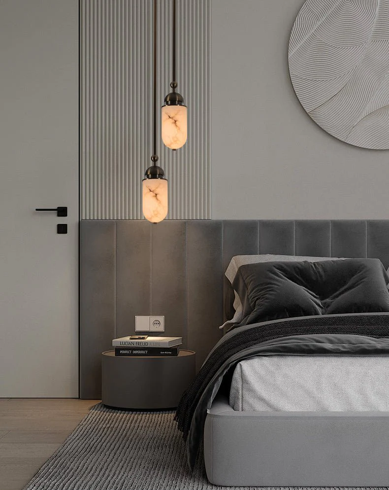 Capsule Alabaster Pendant Lamp - Image 3