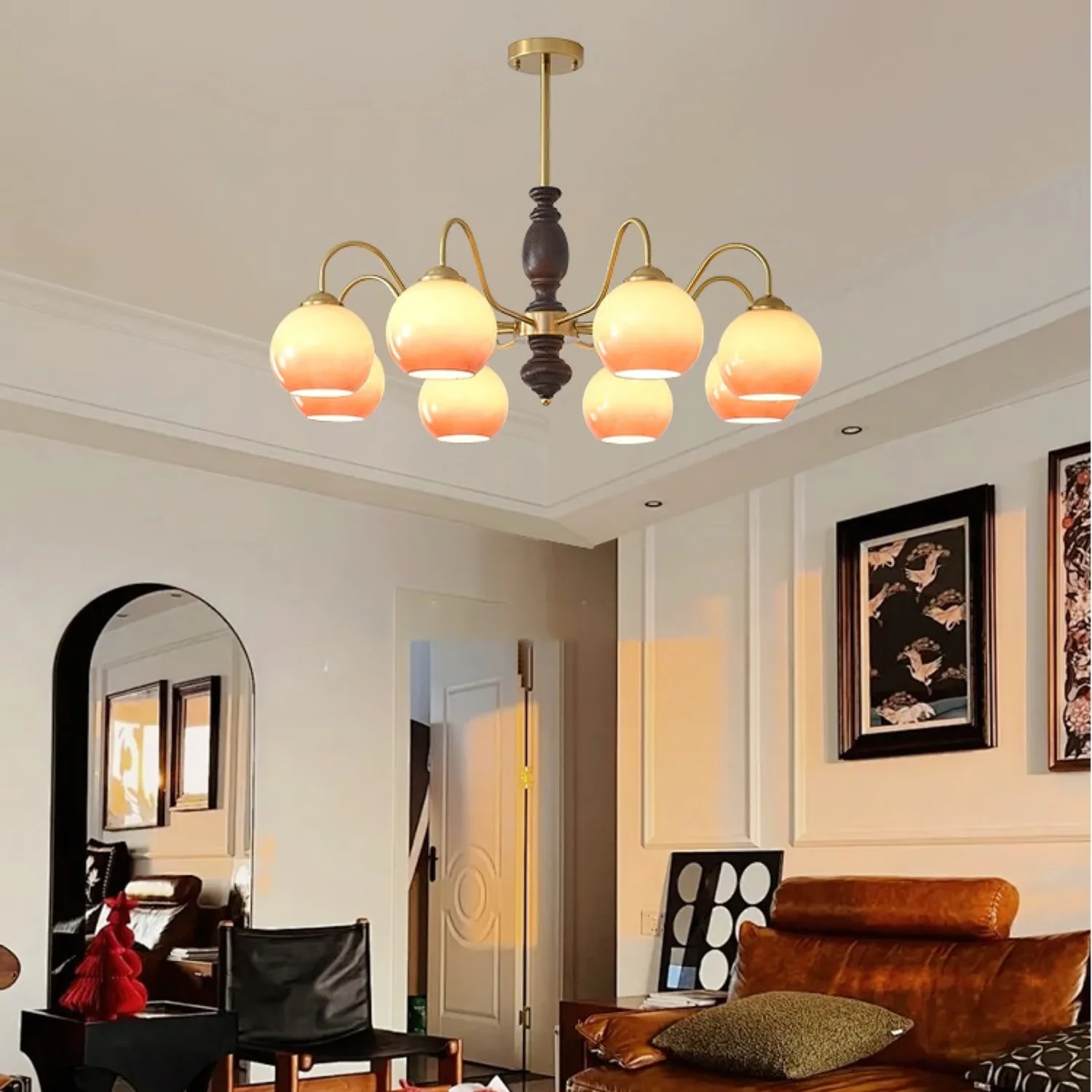 Caramel Orb Chandelier - Image 3