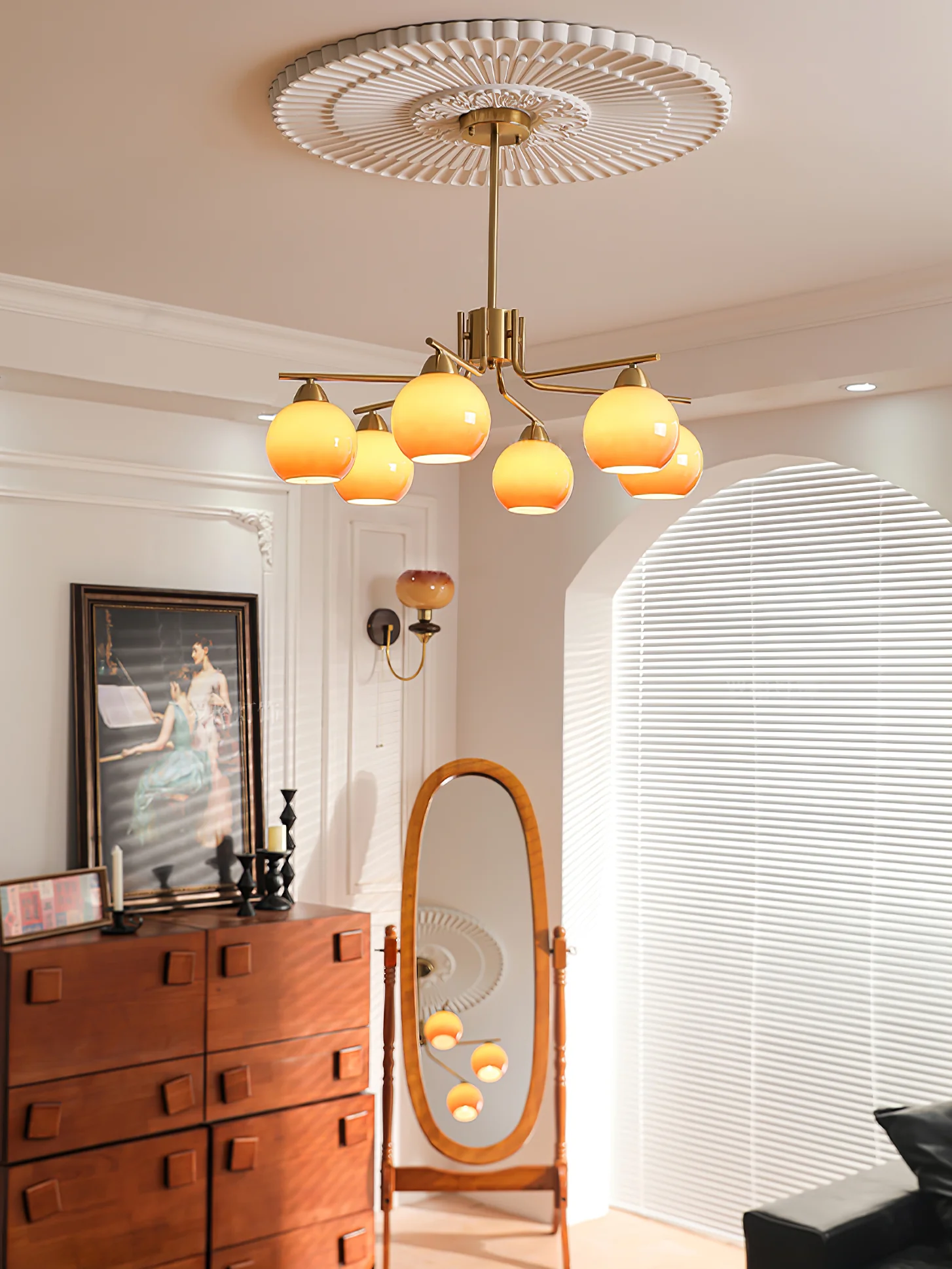 Caramel Sphere Chandelier - Image 11