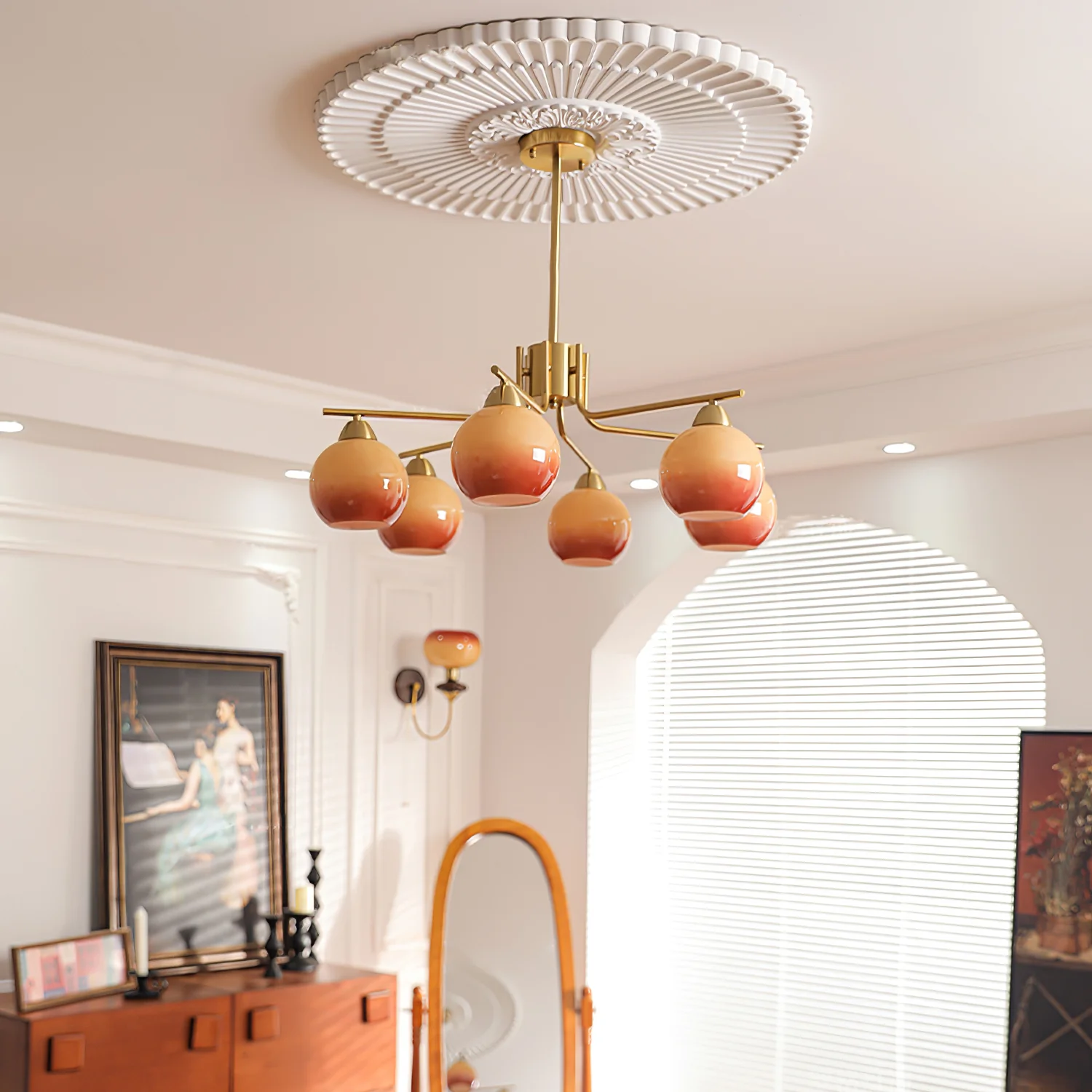 Caramel Sphere Chandelier - Image 13