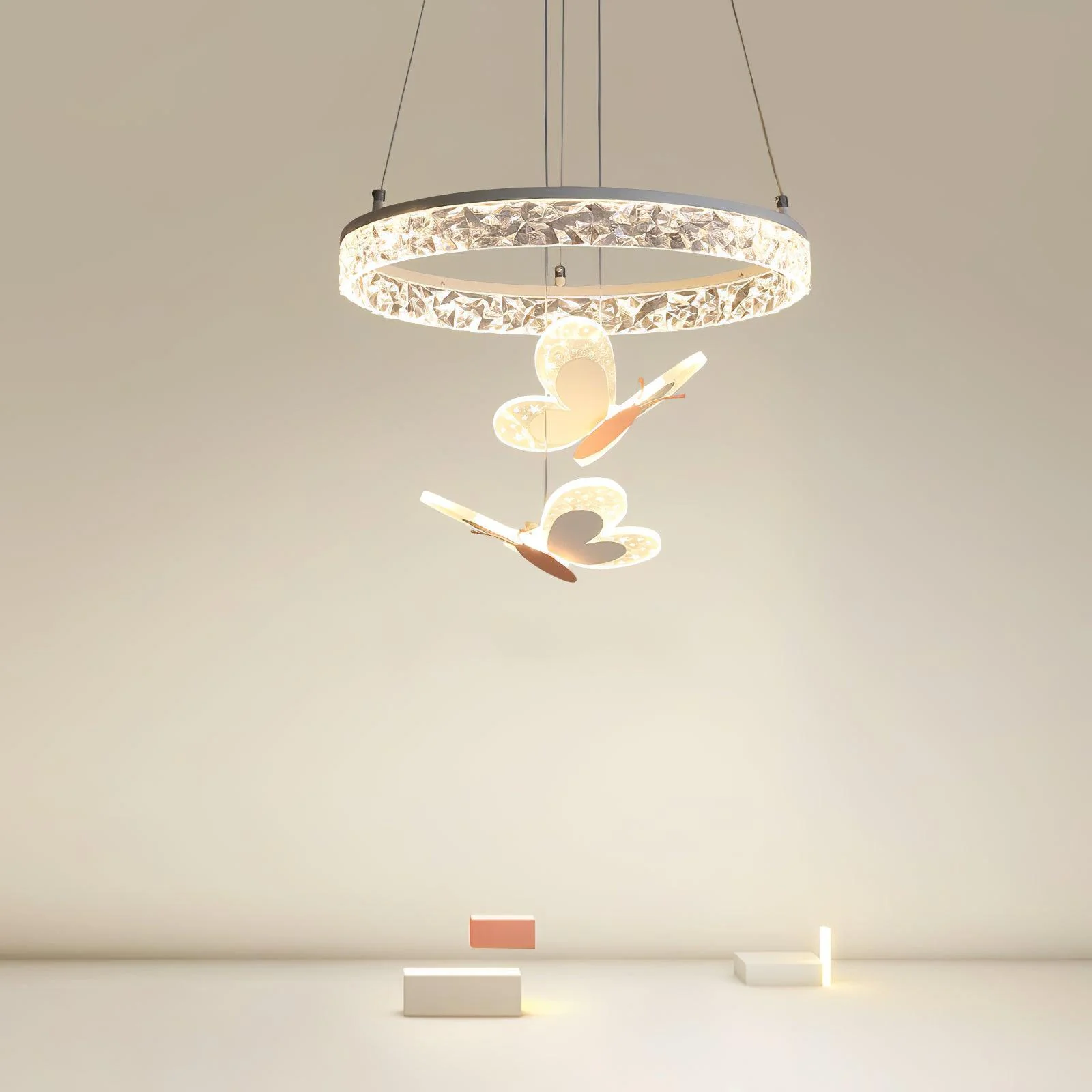Cartoon Butterfly Acrylic Pendant Lamp - Image 7