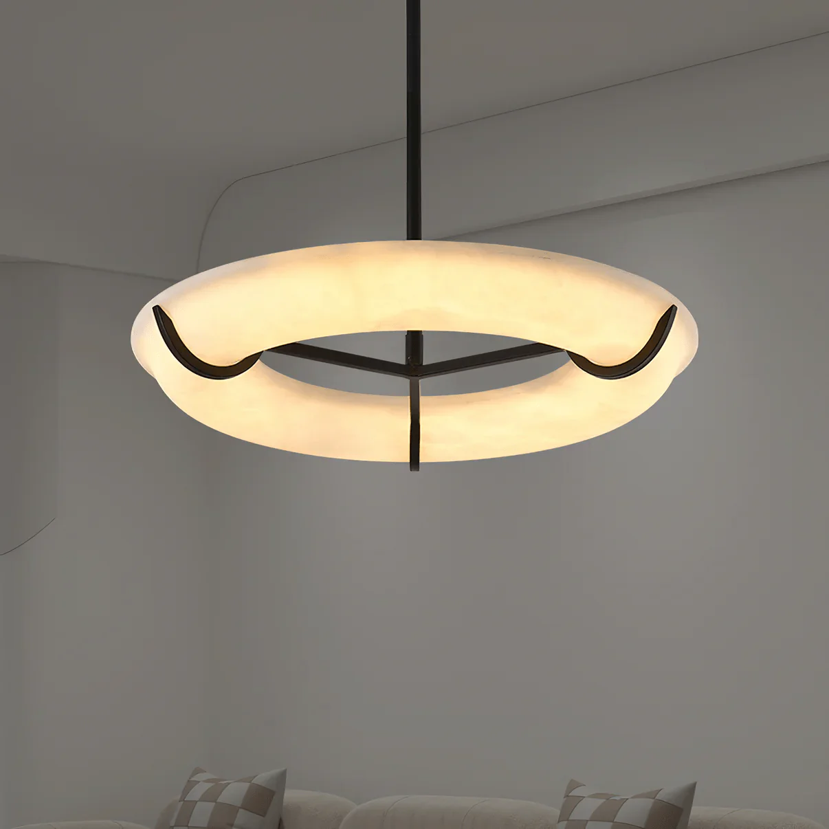 Carve Alabaster Pendant Light - Image 3