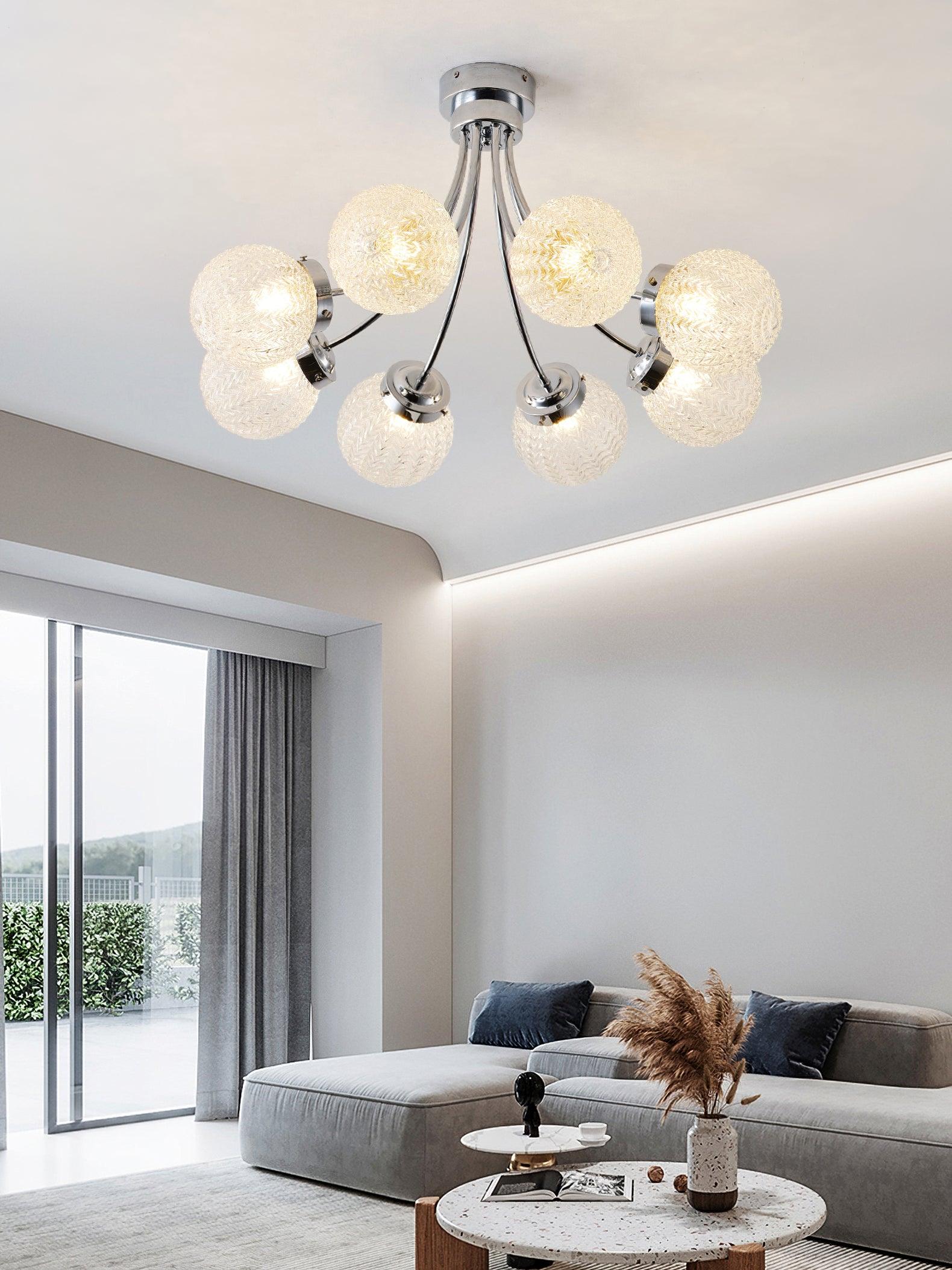 Carved Glass Ceiling Lamp - Image 18