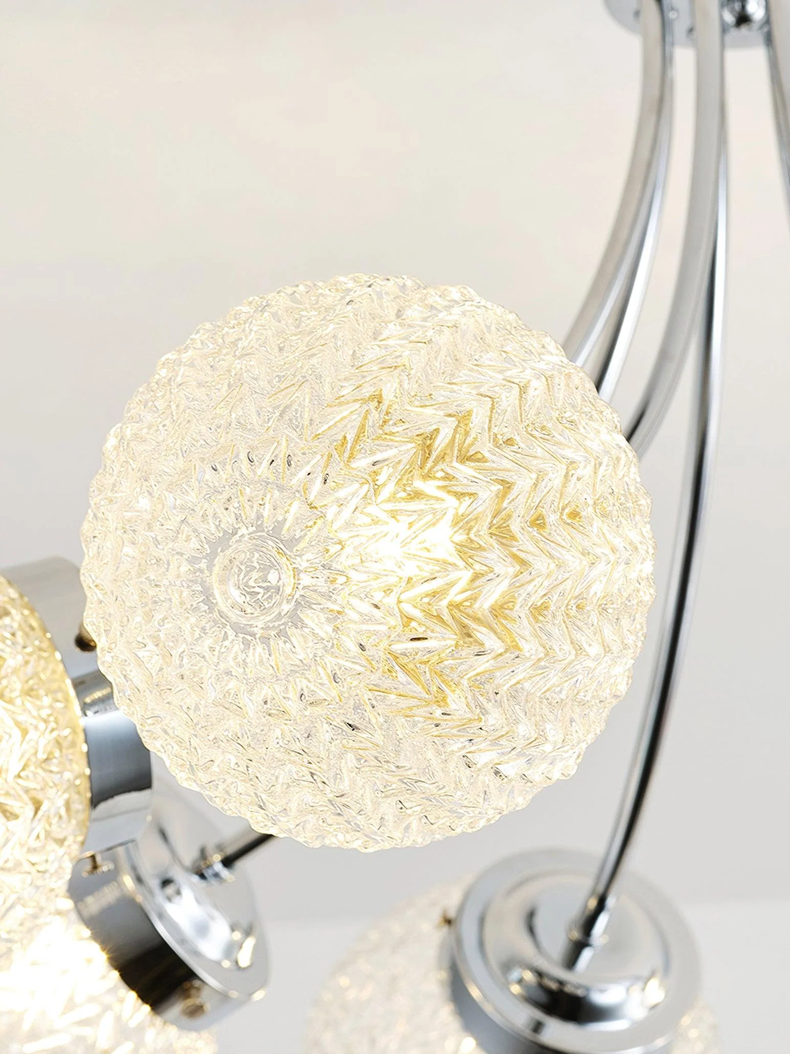 Carved Glass Ceiling Lamp - Image 19