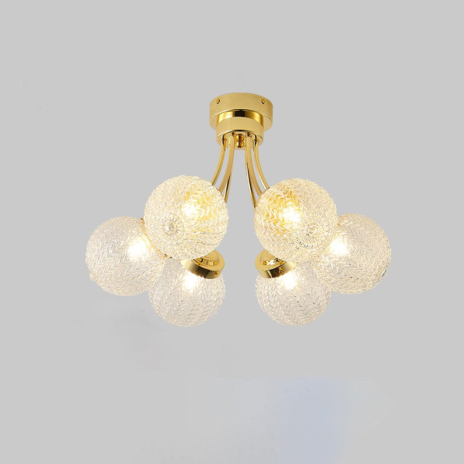 Carved Glass Ceiling Lamp - Image 20