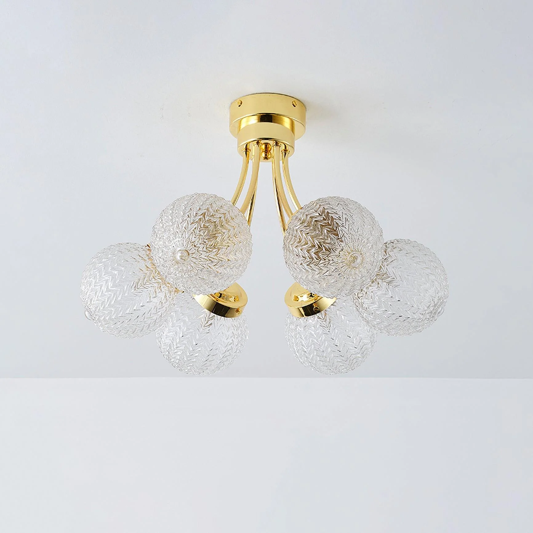 Carved Glass Ceiling Lamp - Image 21