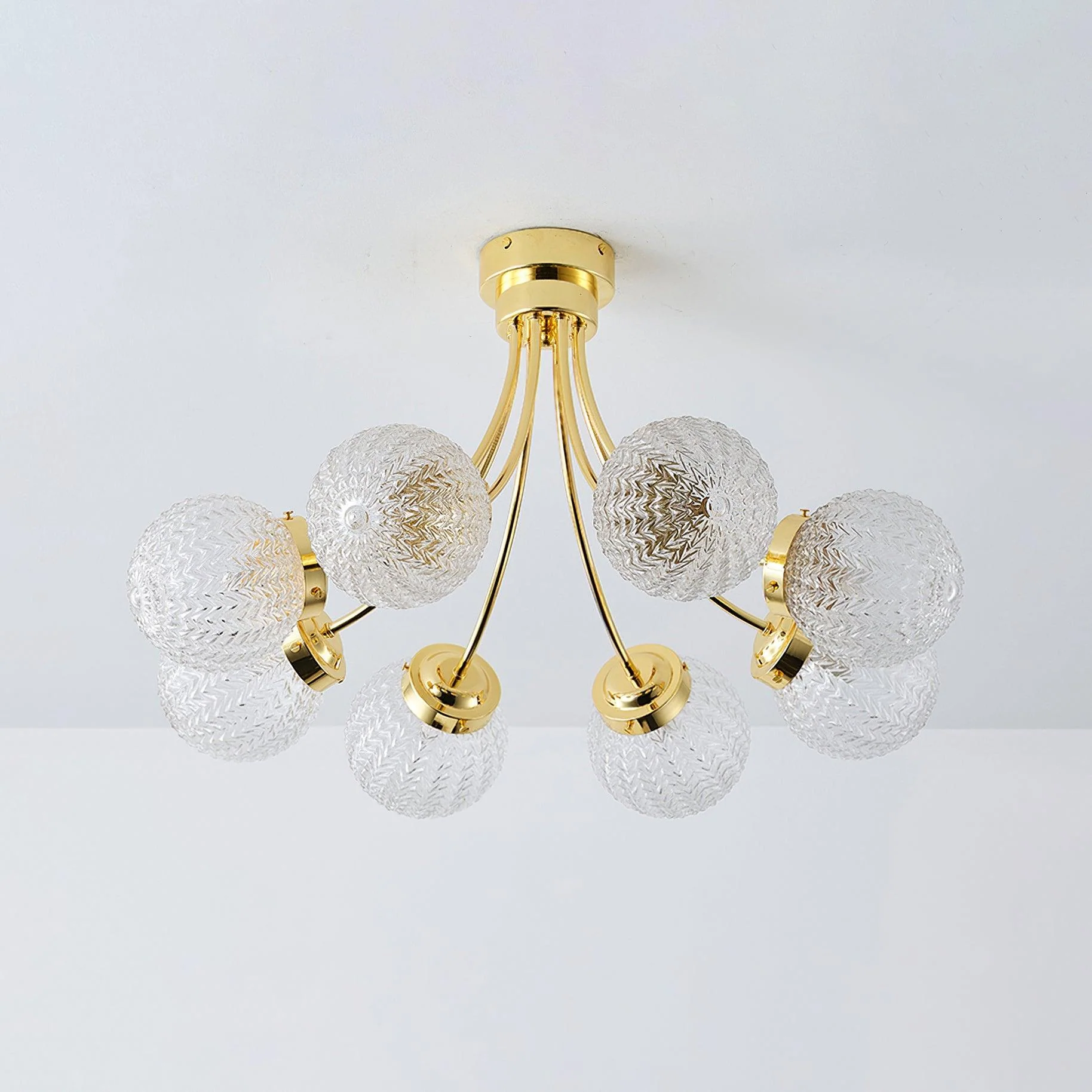 Carved Glass Ceiling Lamp - Image 23