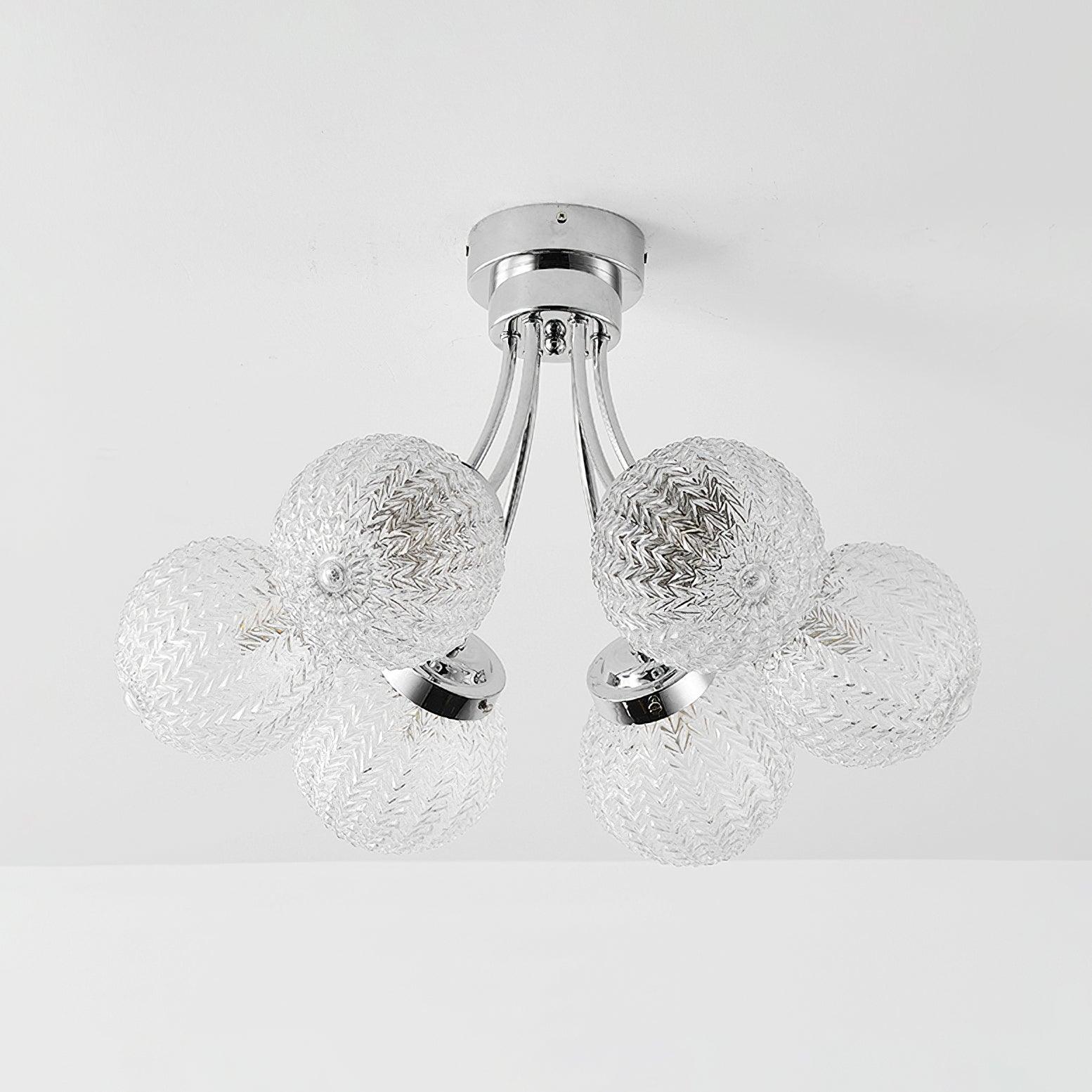 Carved Glass Ceiling Lamp - Image 25